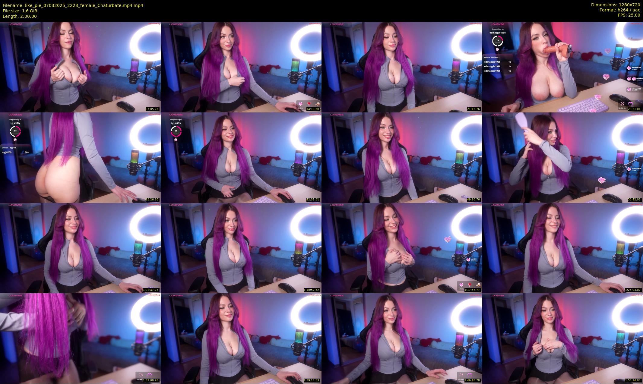 like_pie — 120 minute Chaturbate couple cam show recording, 720p, Mar 7, 2025