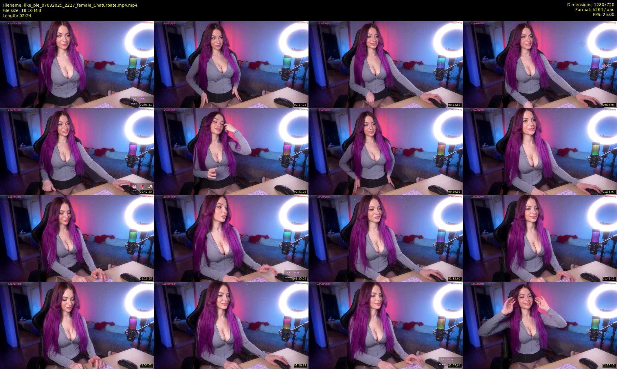 like_pie — 3 minute Chaturbate couple cam show recording, 720p, Mar 7, 2025