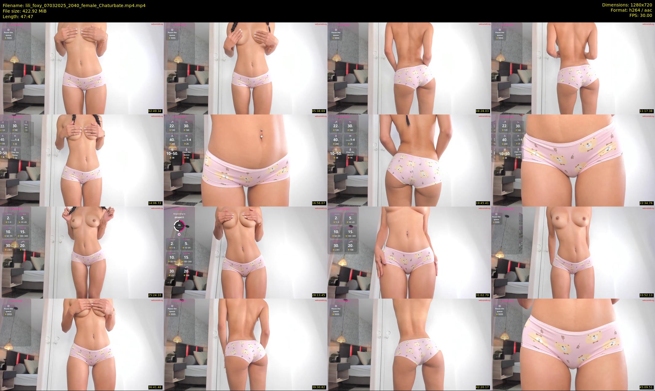 lili_foxy — 48 minute Chaturbate female cam show recording, 720p, Mar 7, 2025