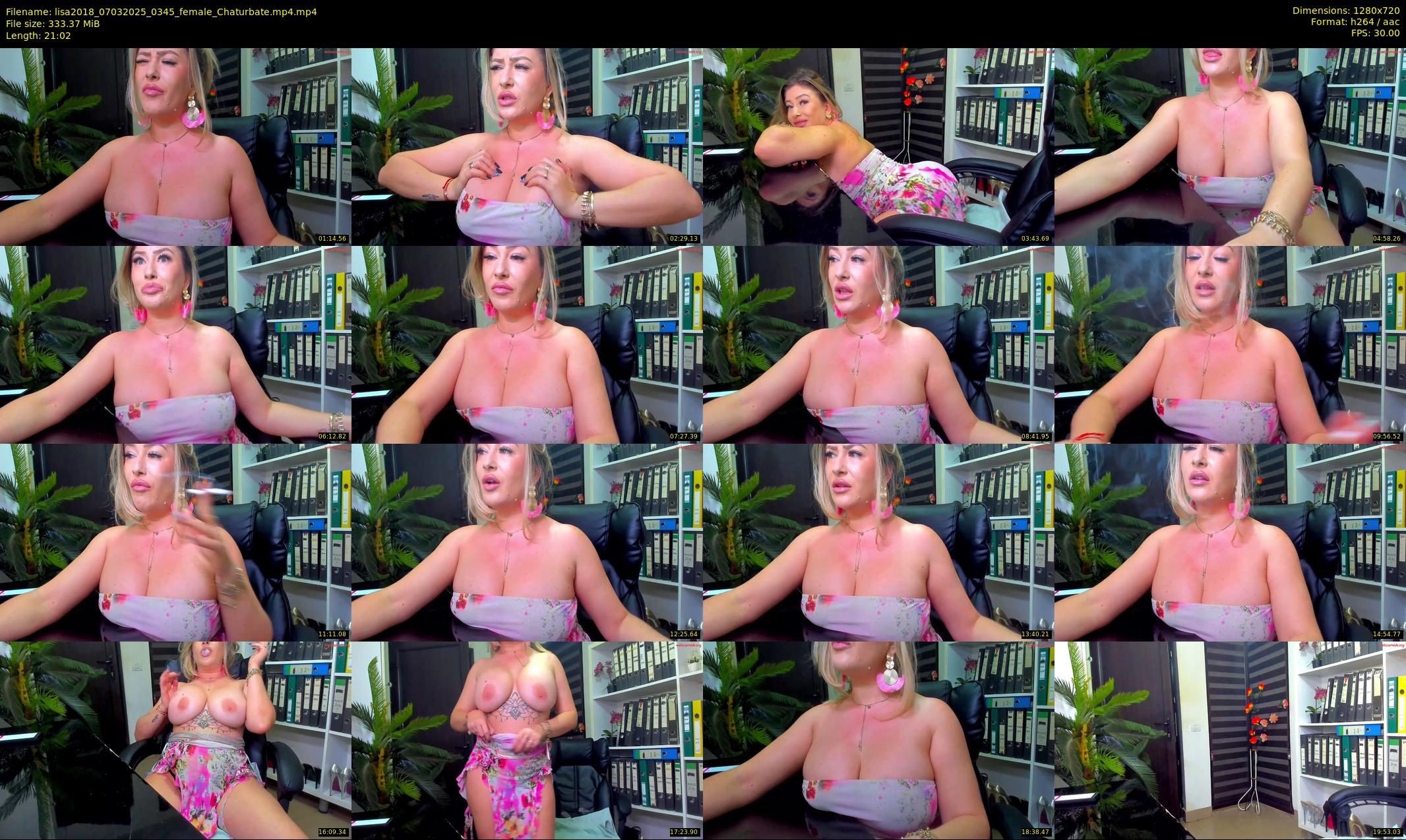 lisa2018 — 22 minute Chaturbate female cam show recording, 720p, Mar 7, 2025