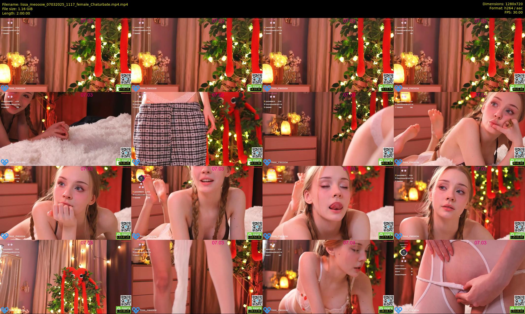 lissa_meooow — 120 minute Chaturbate female cam show recording, 720p, Mar 7, 2025