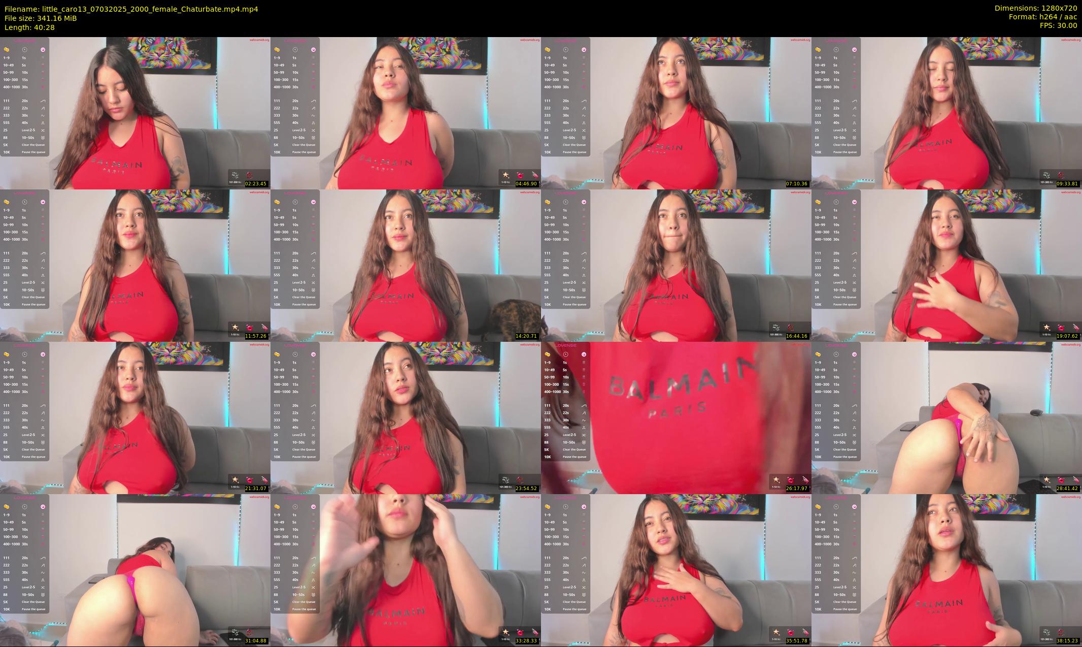 little_caro13 — 41 minute Chaturbate female cam show recording, 720p, Mar 7, 2025