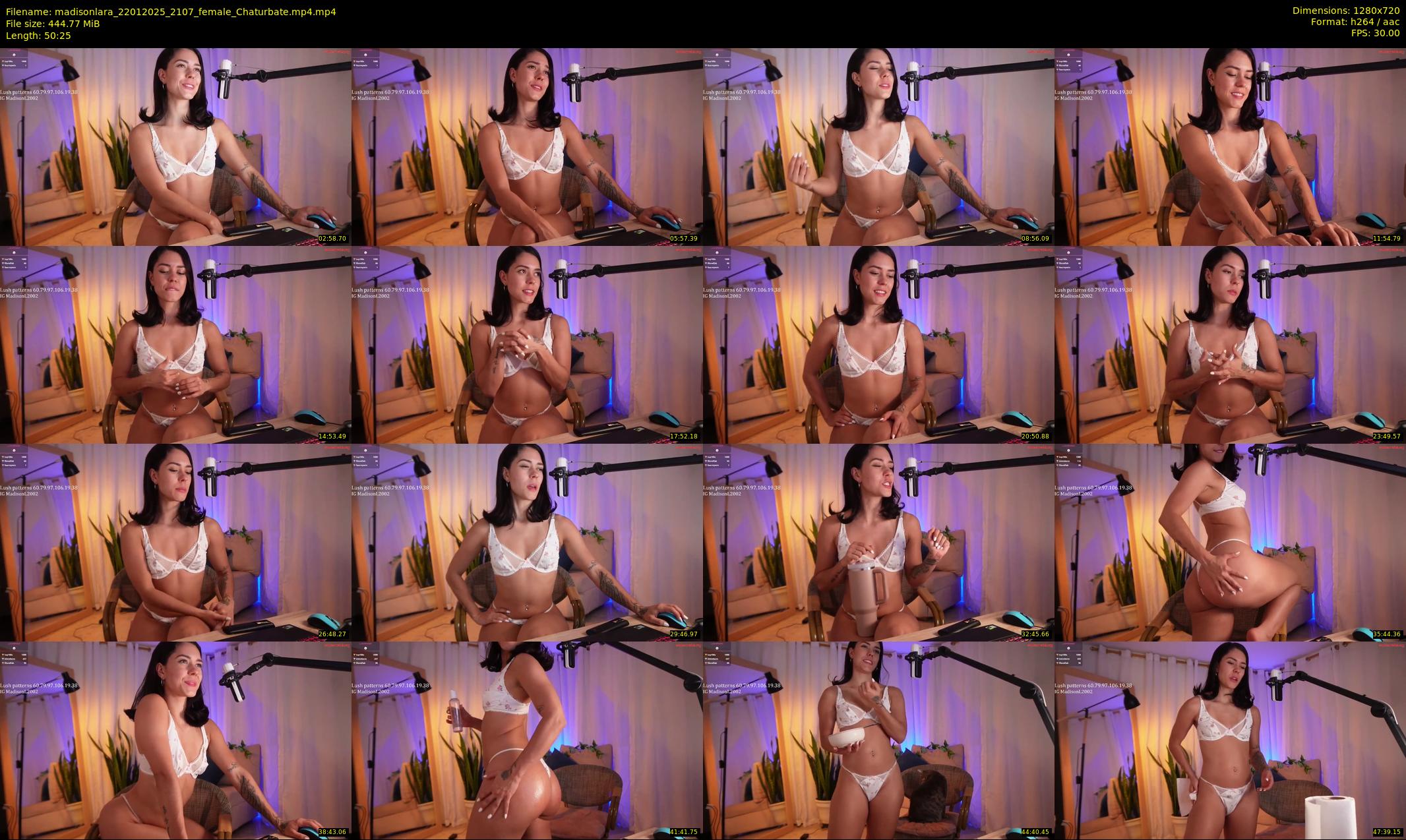 madisonlara — 51 minute Chaturbate female cam show recording, 720p, Jan 22, 2025
