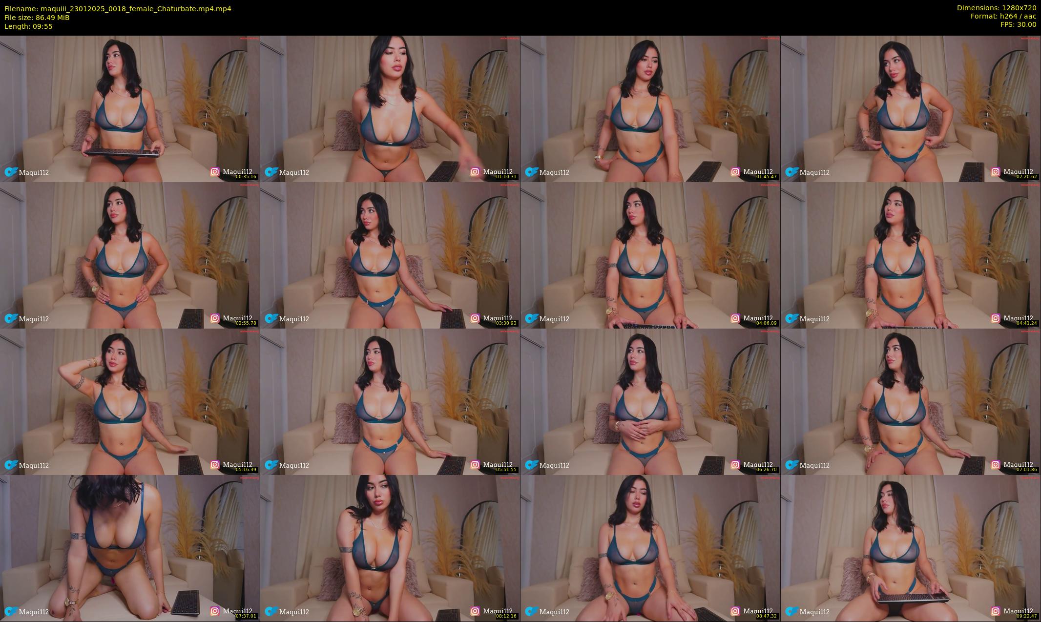 maquiii — 10 minute Chaturbate female cam show recording, 720p, Jan 23, 2025