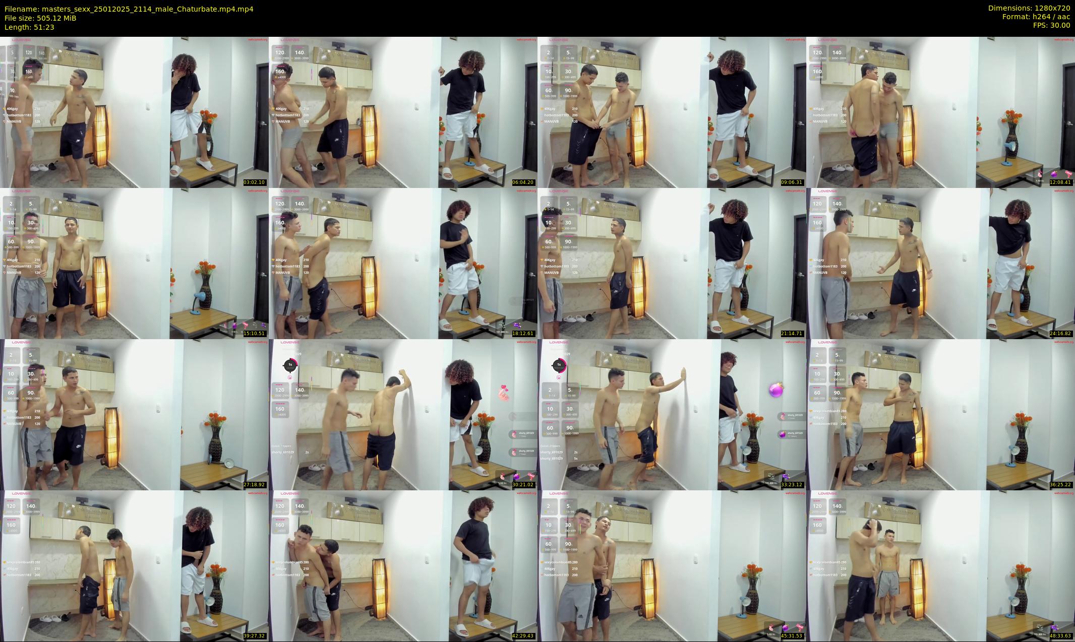 masters_sexx — 52 minute Chaturbate male cam show recording, 720p, Jan 25, 2025