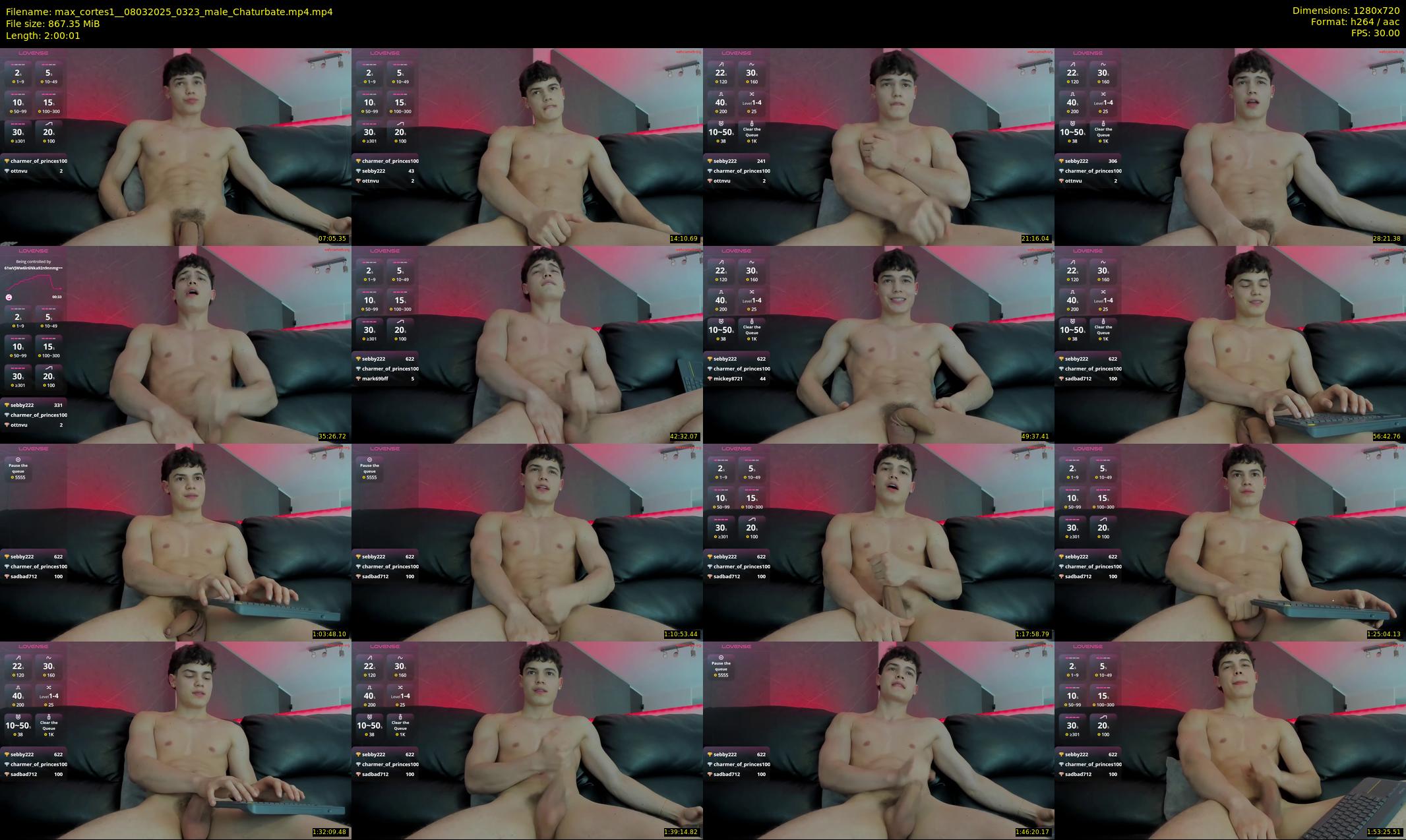 max_cortes1_ — 121 minute Chaturbate male cam show recording, 720p, Mar 8, 2025