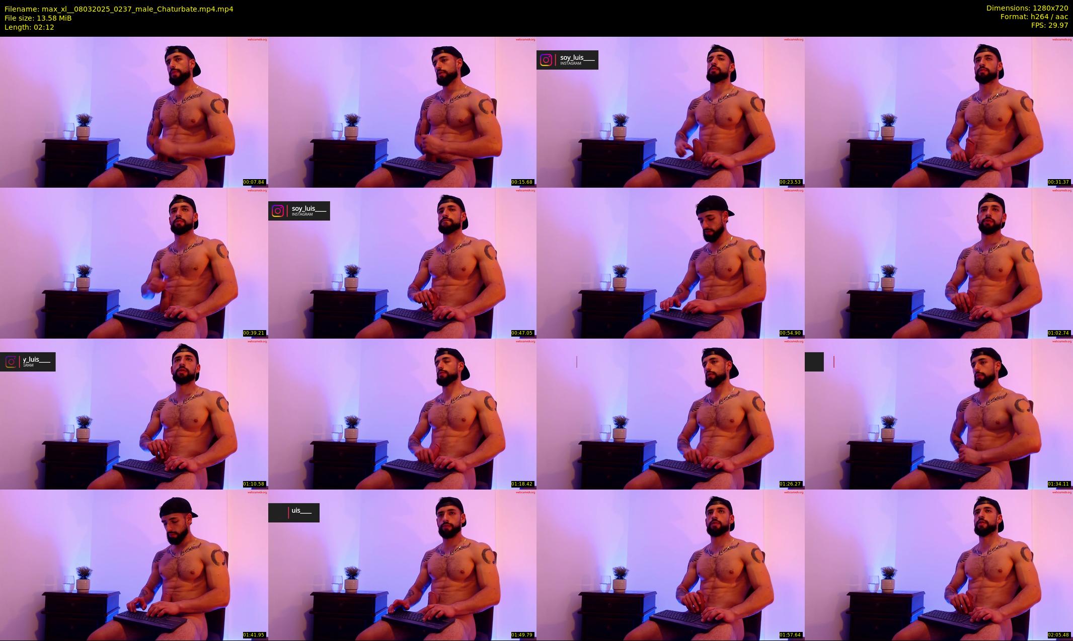 max_xl_ — 3 minute Chaturbate male cam show recording, 720p, Mar 8, 2025
