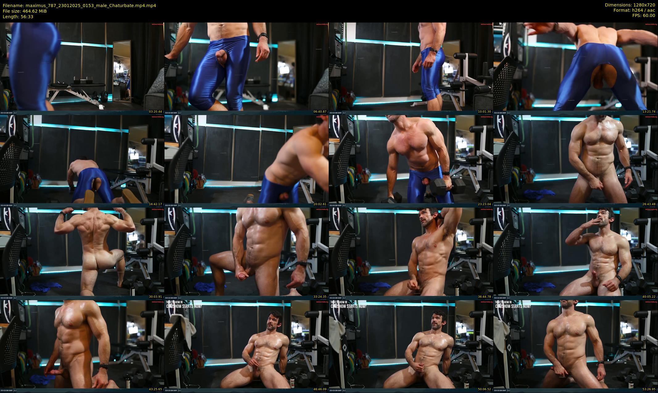 maximus_787 — 57 minute Chaturbate male cam show recording, 720p, Jan 23, 2025