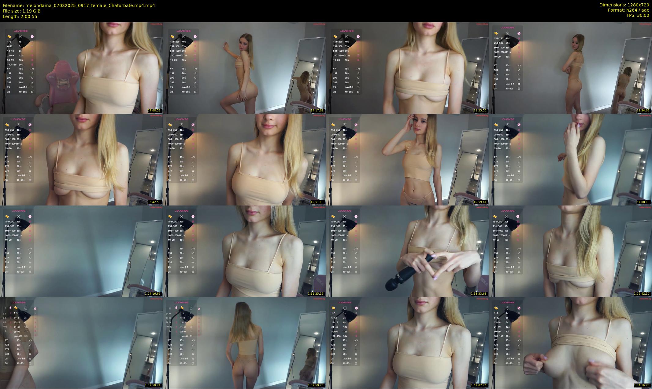 melondama — 121 minute Chaturbate female cam show recording, 720p, Mar 7, 2025