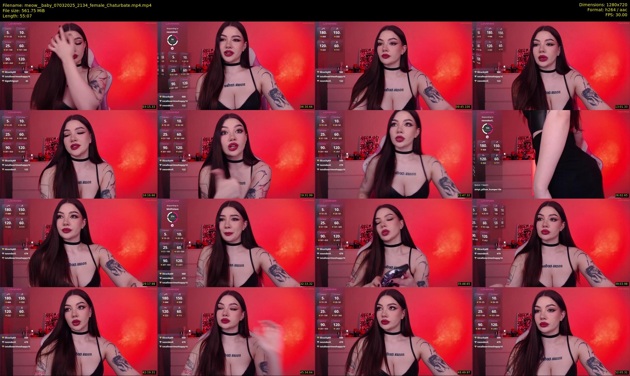 meow__baby — 56 minute Chaturbate female cam show recording, 720p, Mar 7, 2025