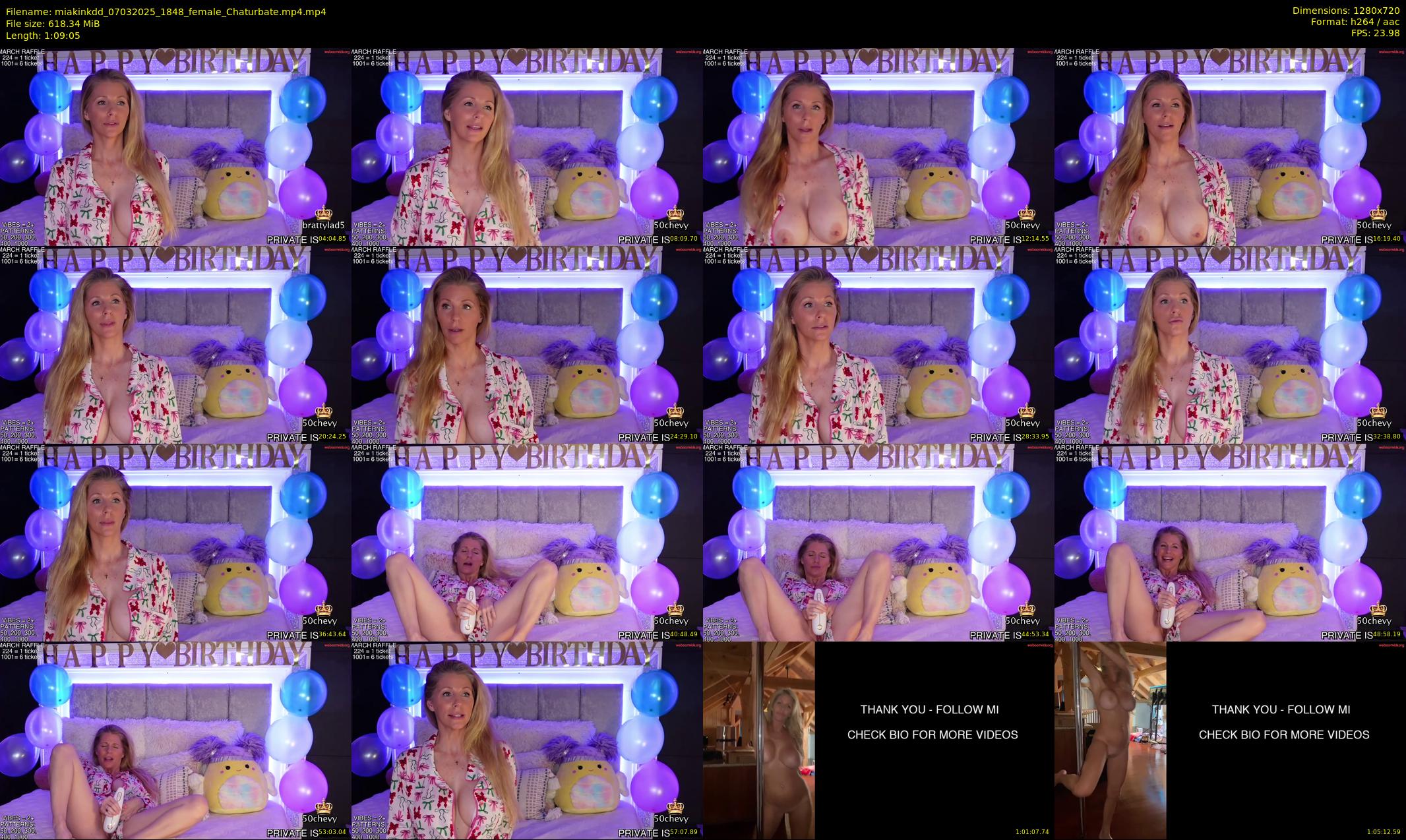 miakinkdd — 70 minute Chaturbate female cam show recording, 720p, Mar 7, 2025