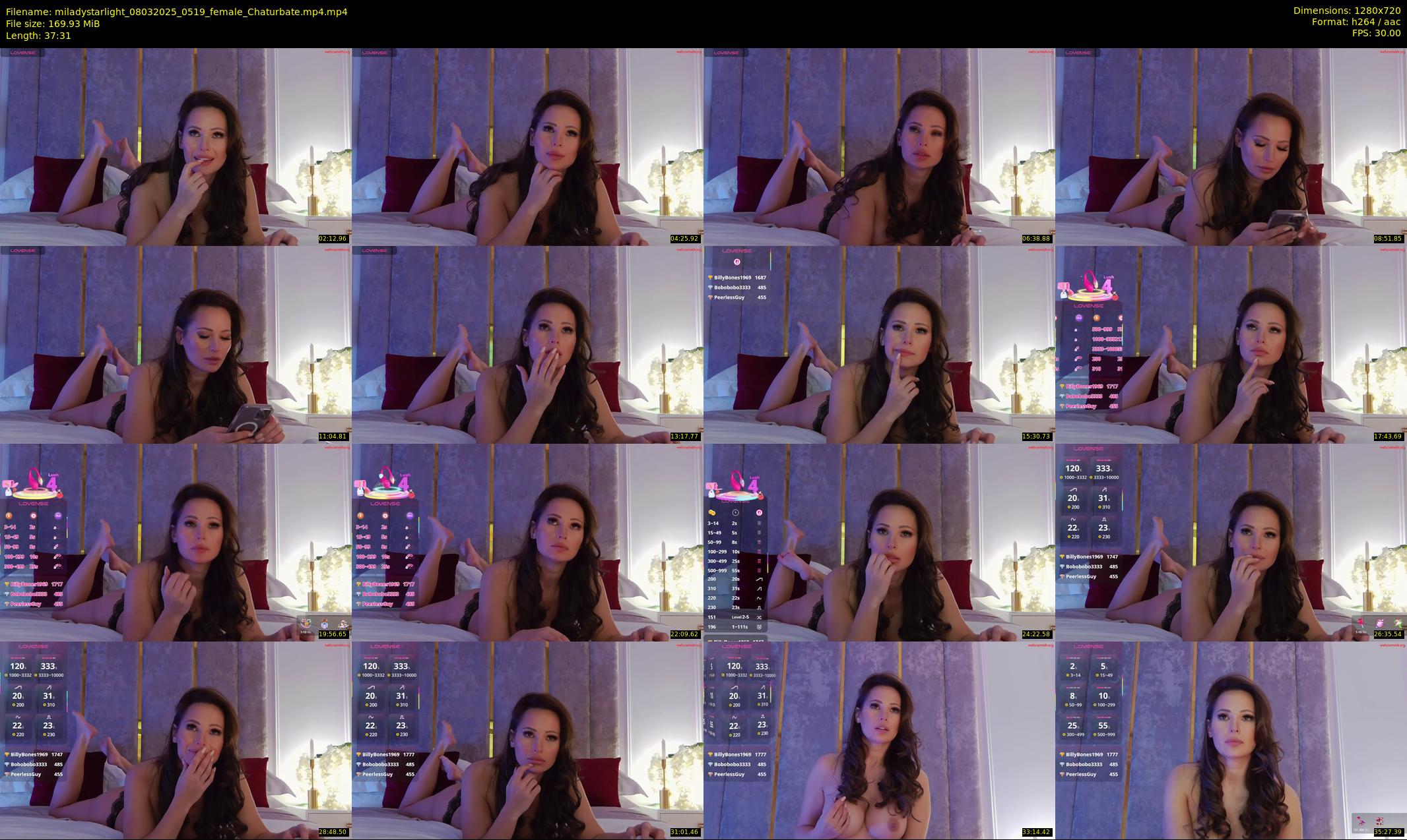 miladystarlight — 38 minute Chaturbate female cam show recording, 720p, Mar 8, 2025