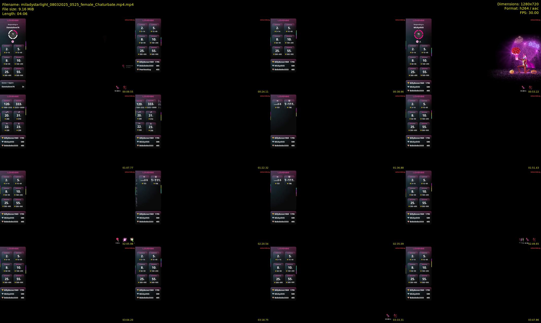 miladystarlight — 5 minute Chaturbate female cam show recording, 720p, Mar 8, 2025
