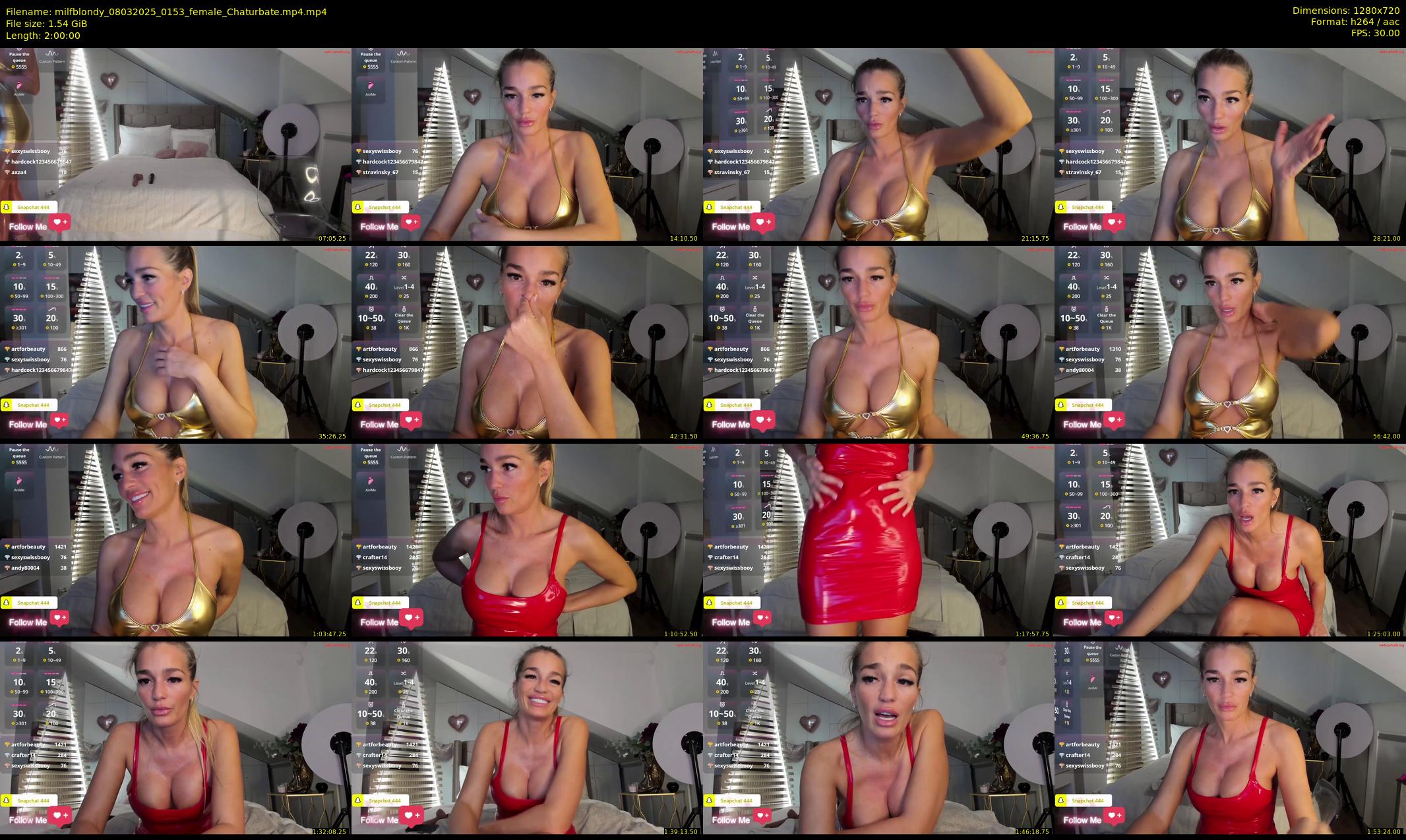 milfblondy — 120 minute Chaturbate female cam show recording, 720p, Mar 8, 2025