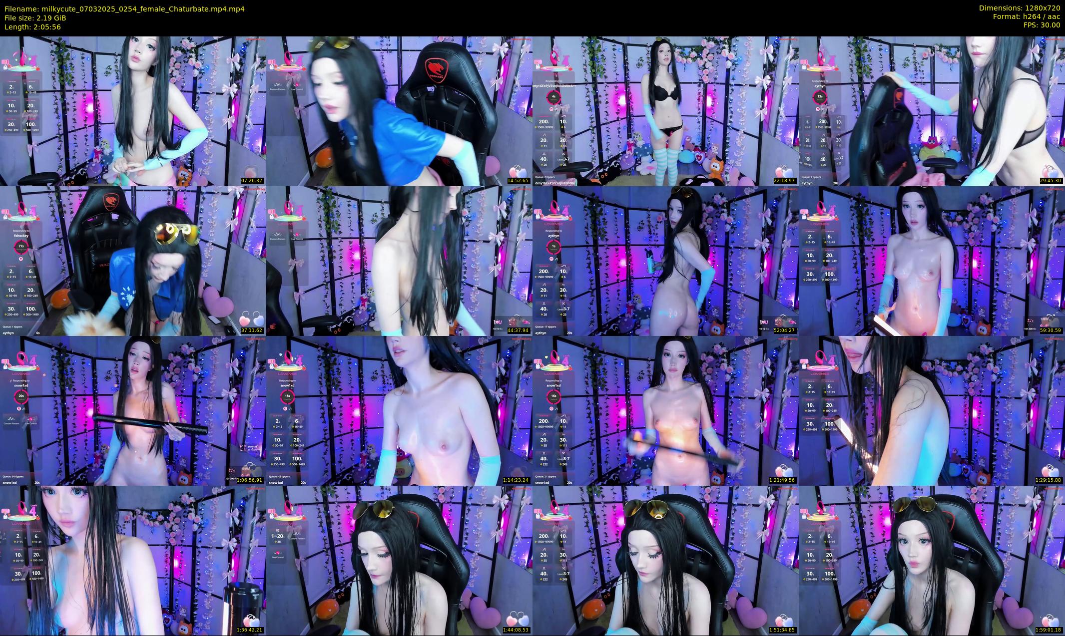 milkycute — 126 minute Chaturbate female cam show recording, 720p, Mar 7, 2025