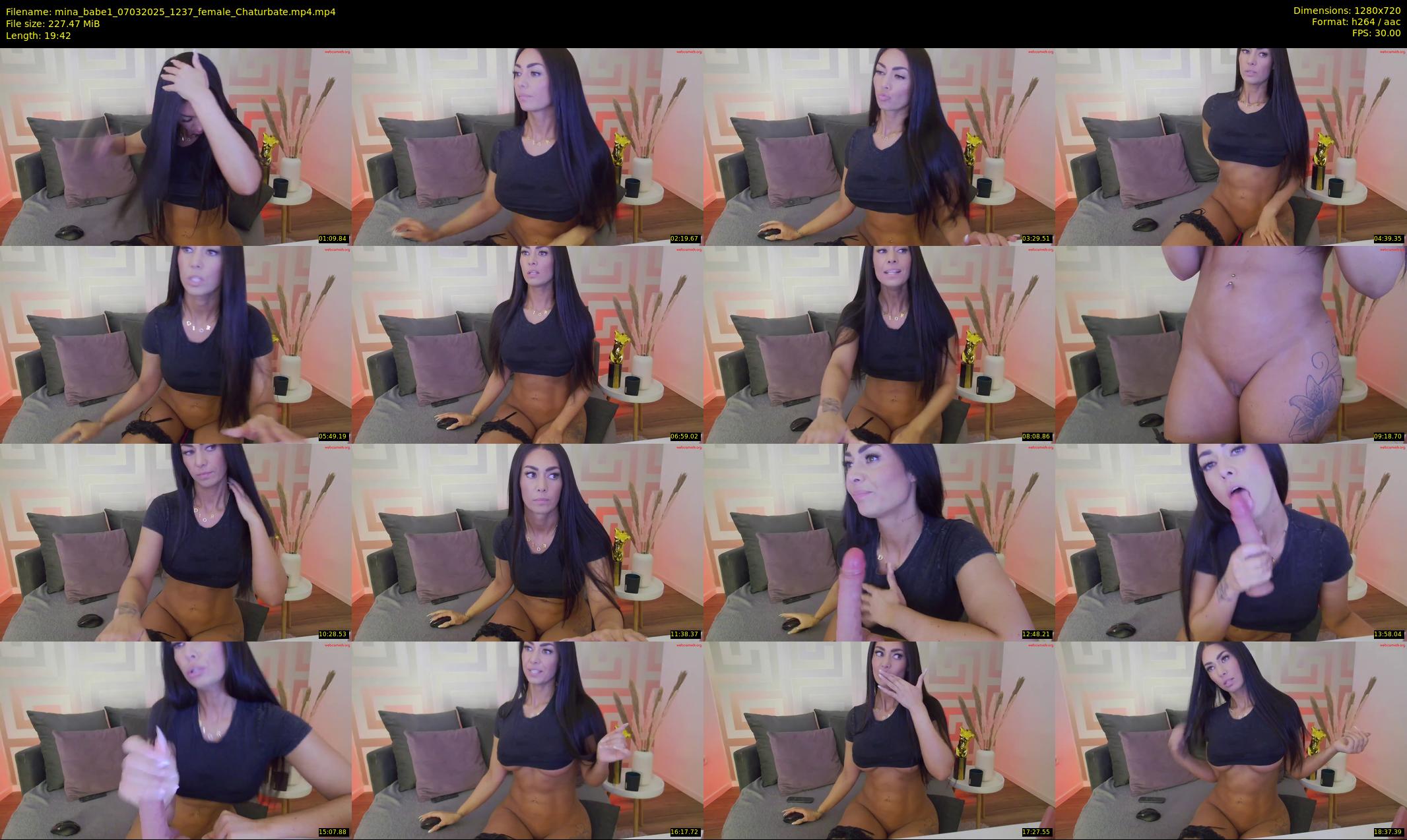 mina_babe1 — 20 minute Chaturbate female cam show recording, 720p, Mar 7, 2025