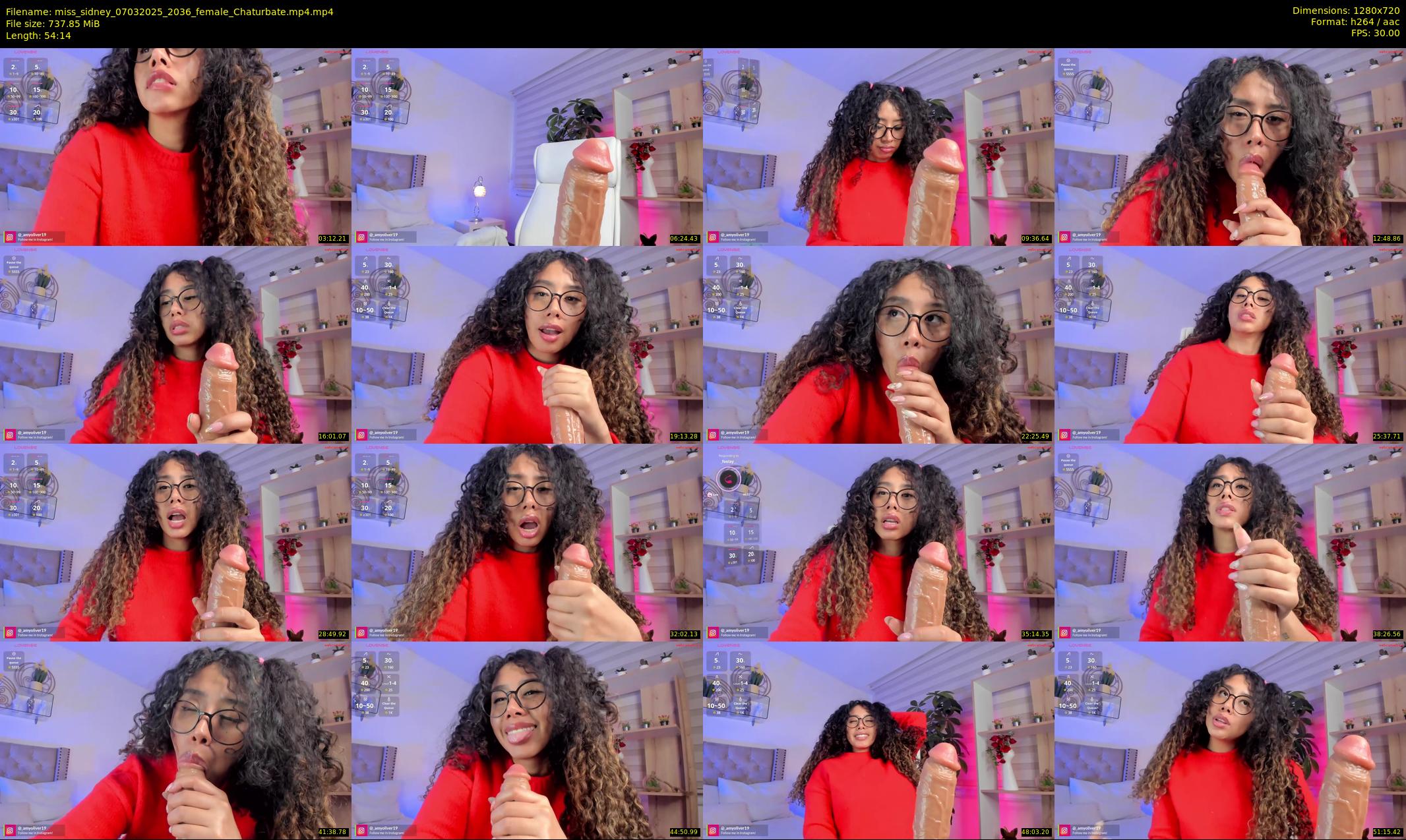 miss_sidney — 55 minute Chaturbate female cam show recording, 720p, Mar 7, 2025