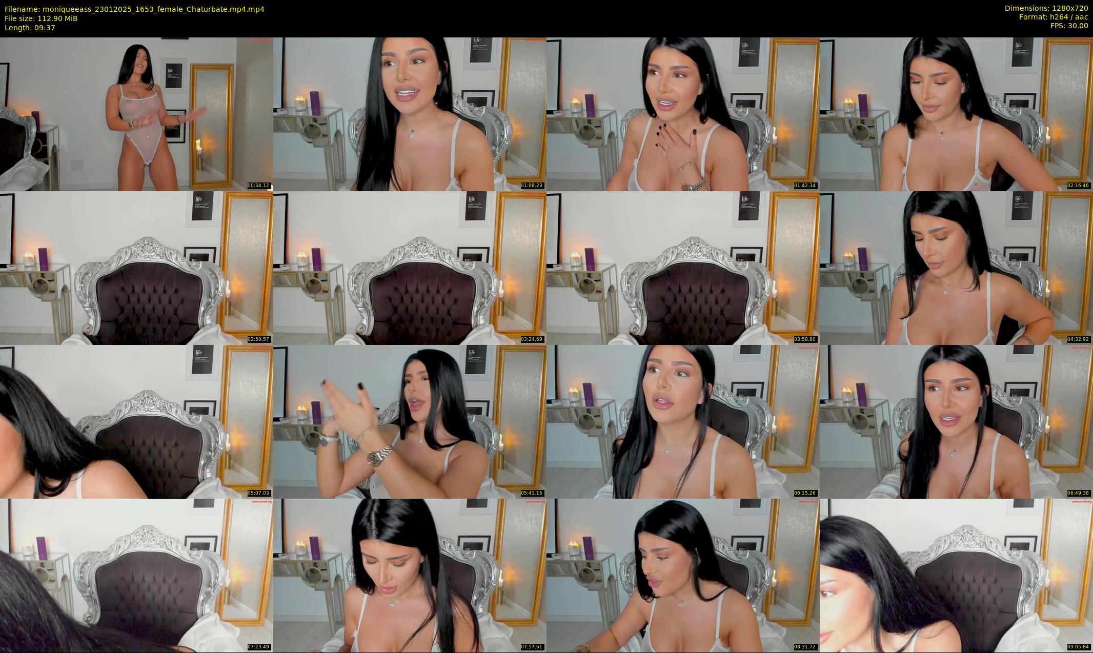 moniqueeass — 10 minute Chaturbate female cam show recording, 720p, Jan 23, 2025