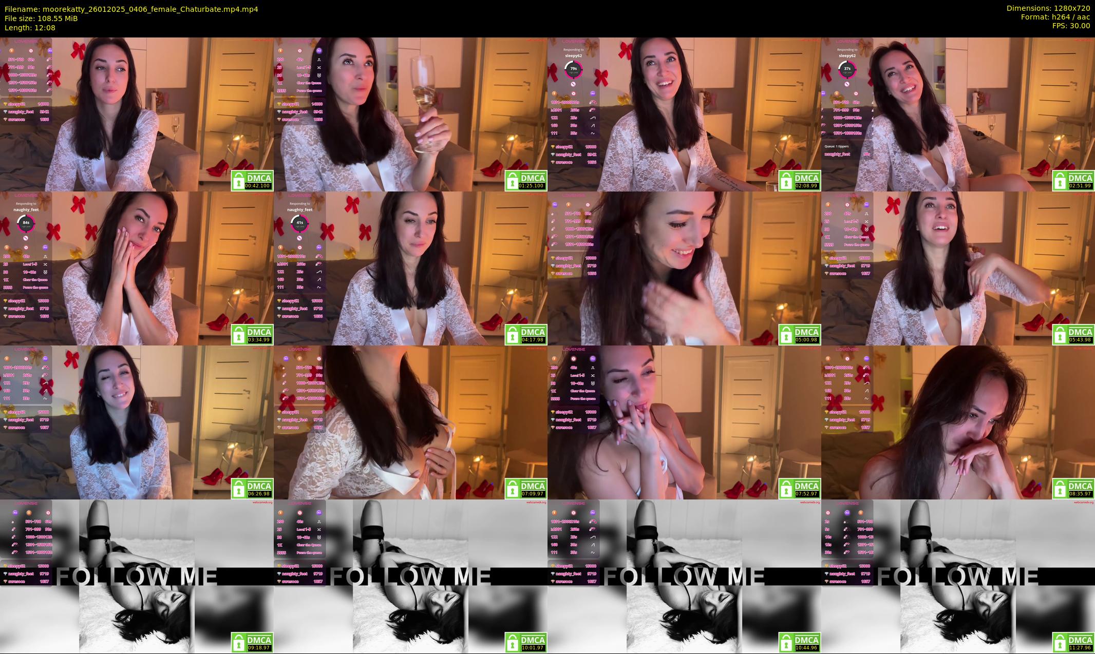 moorekatty — 13 minute Chaturbate female cam show recording, 720p, Jan 26, 2025
