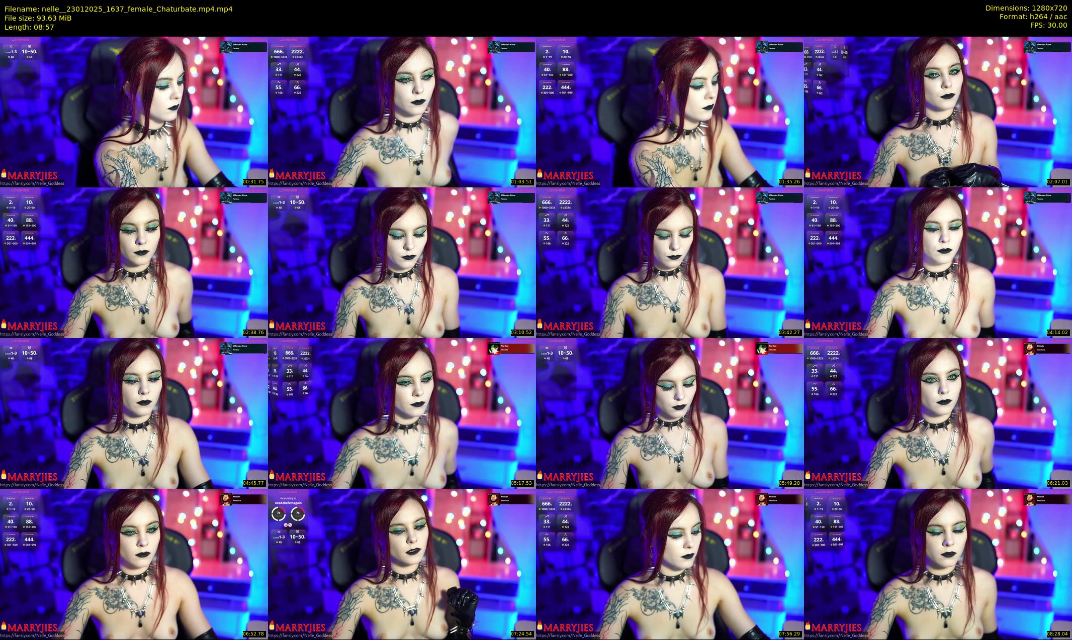 nelle_ — 9 minute Chaturbate female cam show recording, 720p, Jan 23, 2025