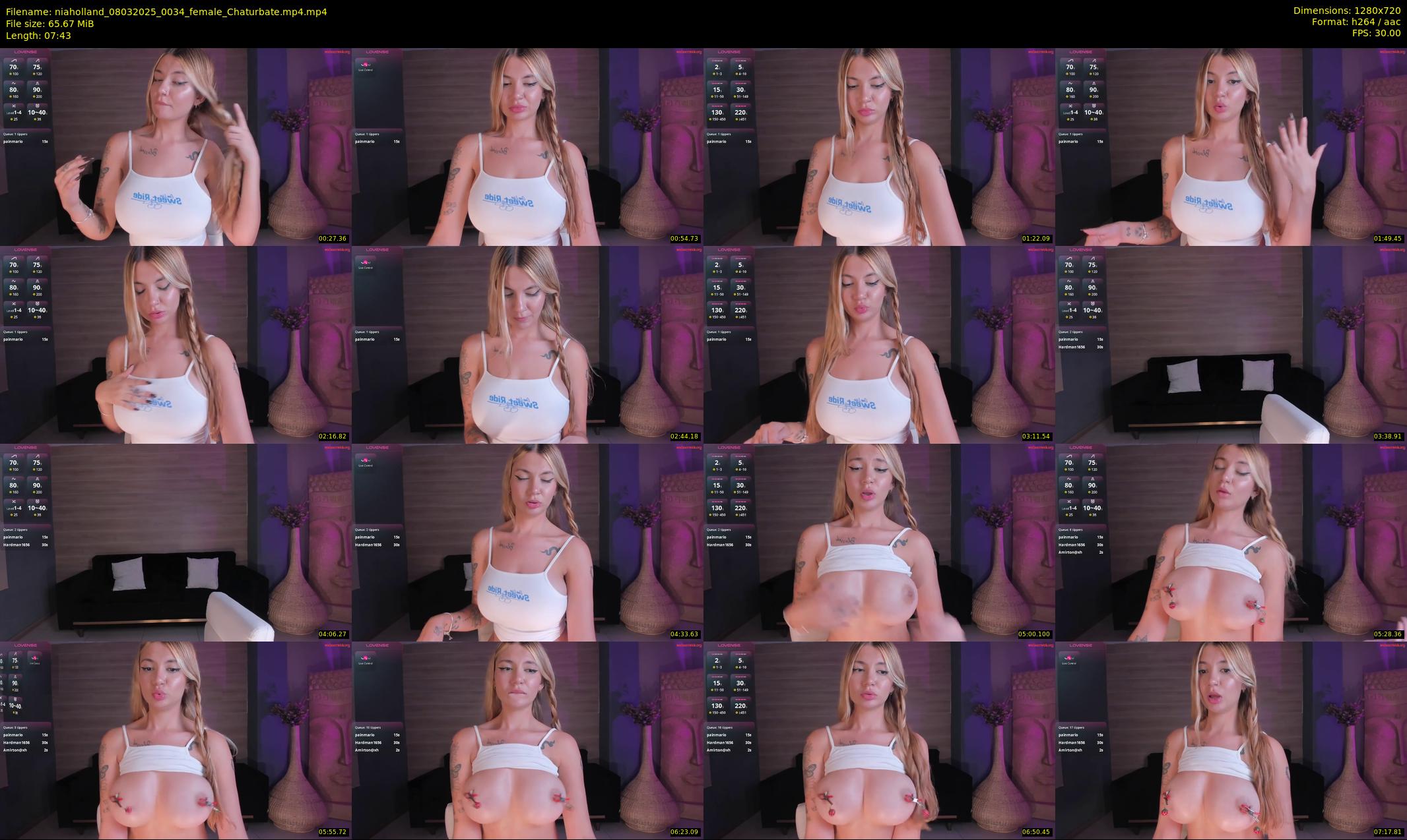 niaholland — 8 minute Chaturbate female cam show recording, 720p, Mar 8, 2025