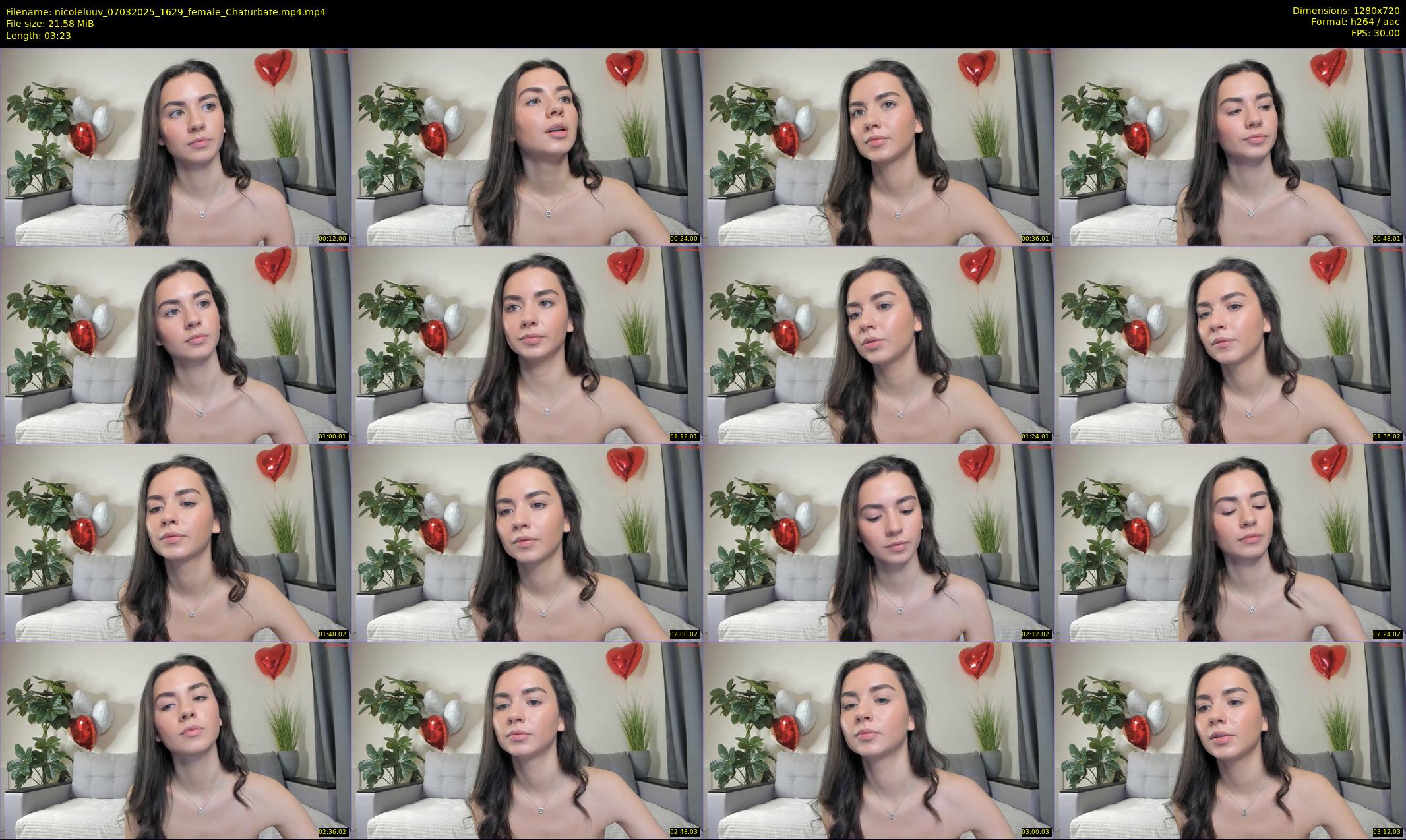 nicoleluuv — 4 minute Chaturbate female cam show recording, 720p, Mar 7, 2025