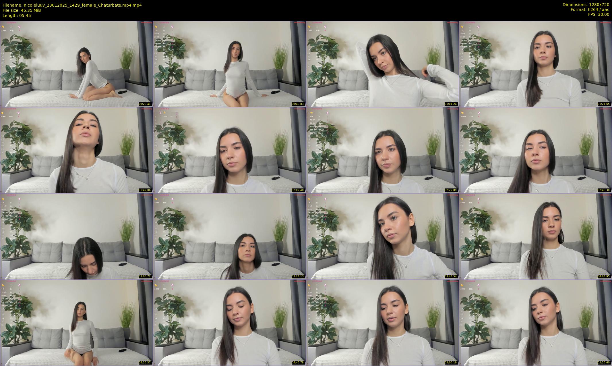 nicoleluuv — 6 minute Chaturbate female cam show recording, 720p, Jan 23, 2025