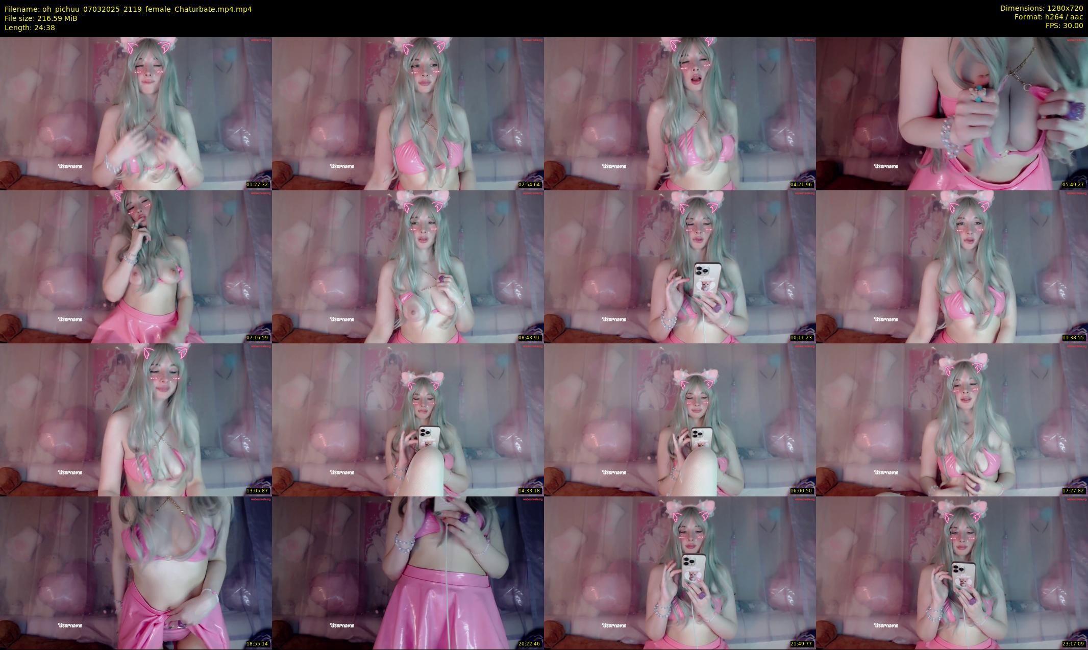 oh_pichuu — 25 minute Chaturbate female cam show recording, 720p, Mar 7, 2025