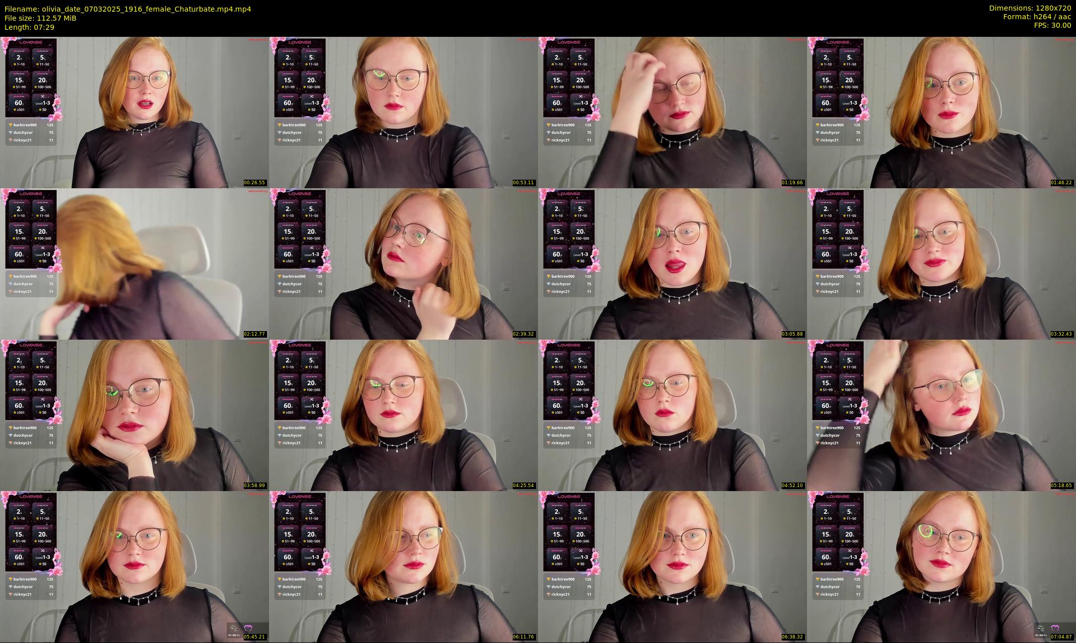 olivia_date — 8 minute Chaturbate female cam show recording, 720p, Mar 7, 2025
