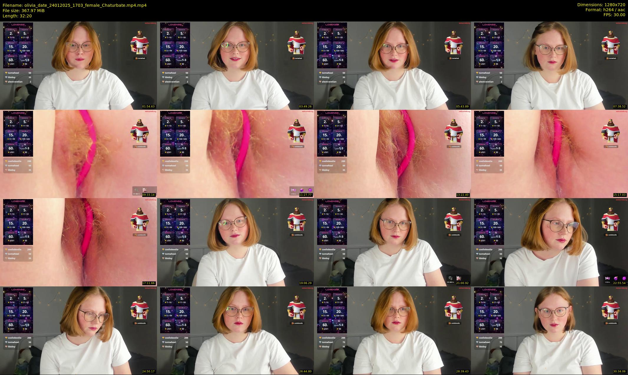olivia_date — 33 minute Chaturbate female cam show recording, 720p, Jan 24, 2025