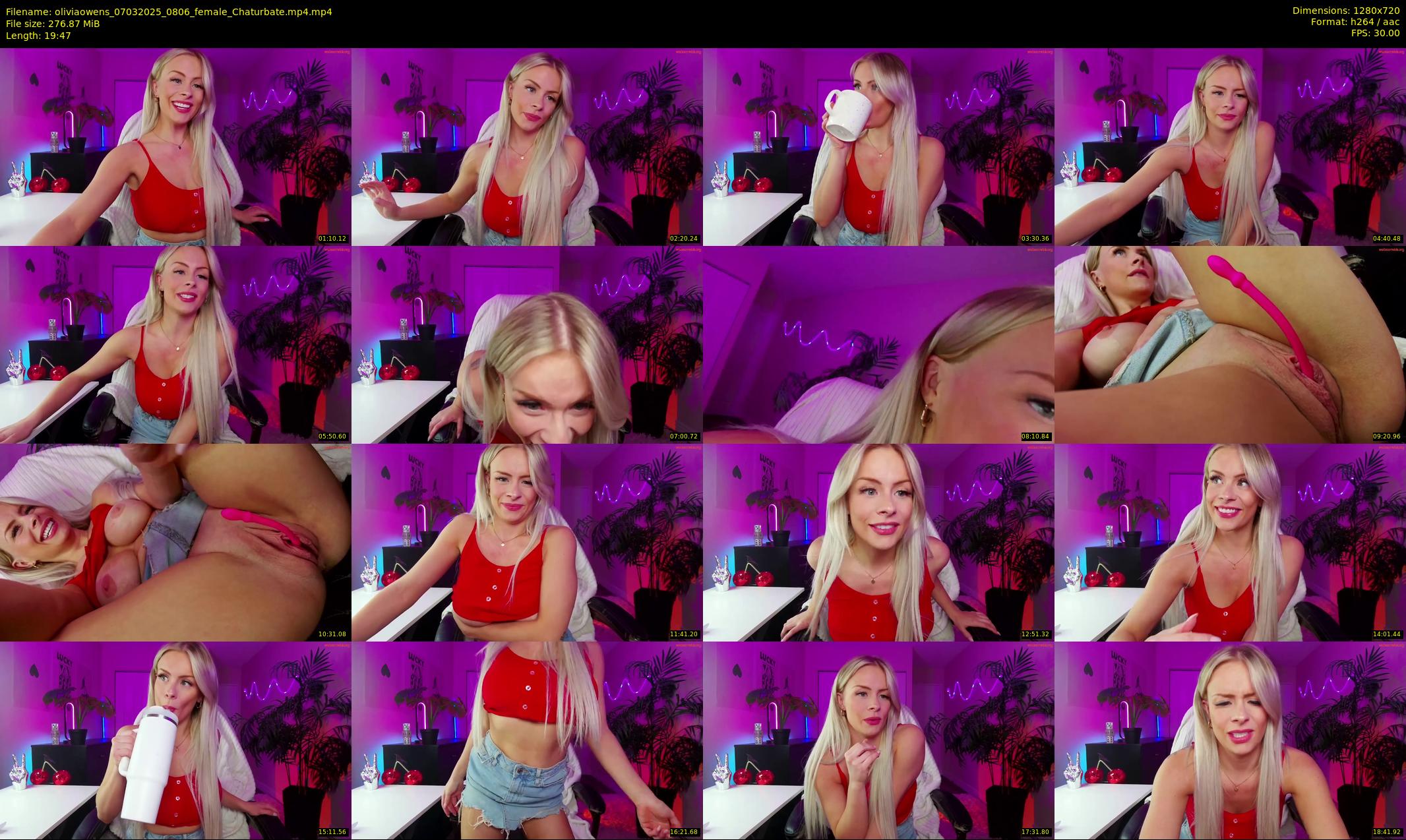 oliviaowens — 20 minute Chaturbate female cam show recording, 720p, Mar 7, 2025