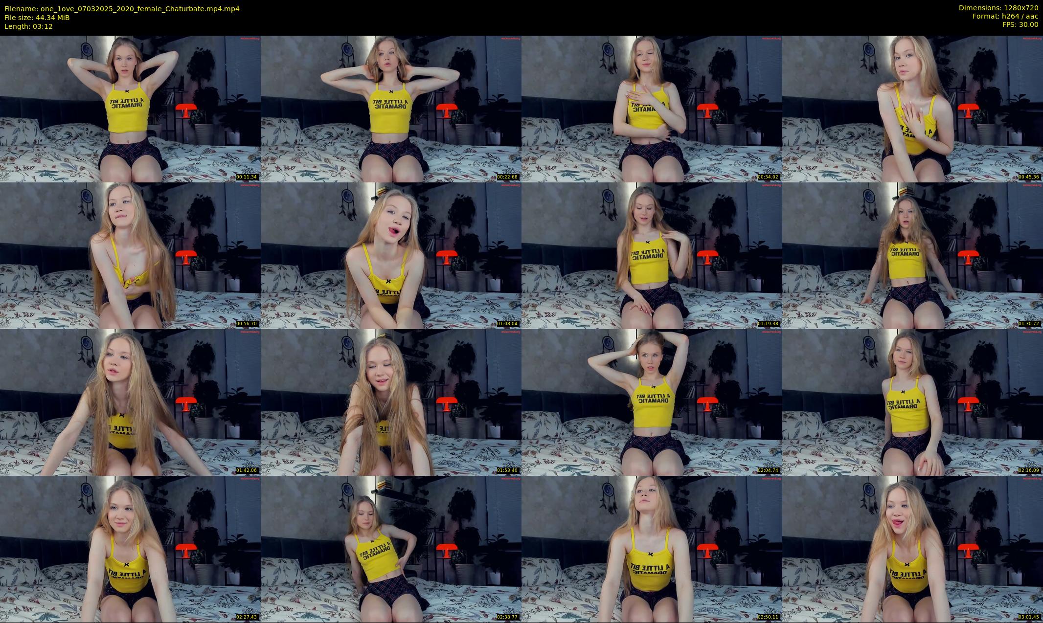 one_1ove — 4 minute Chaturbate female cam show recording, 720p, Mar 7, 2025
