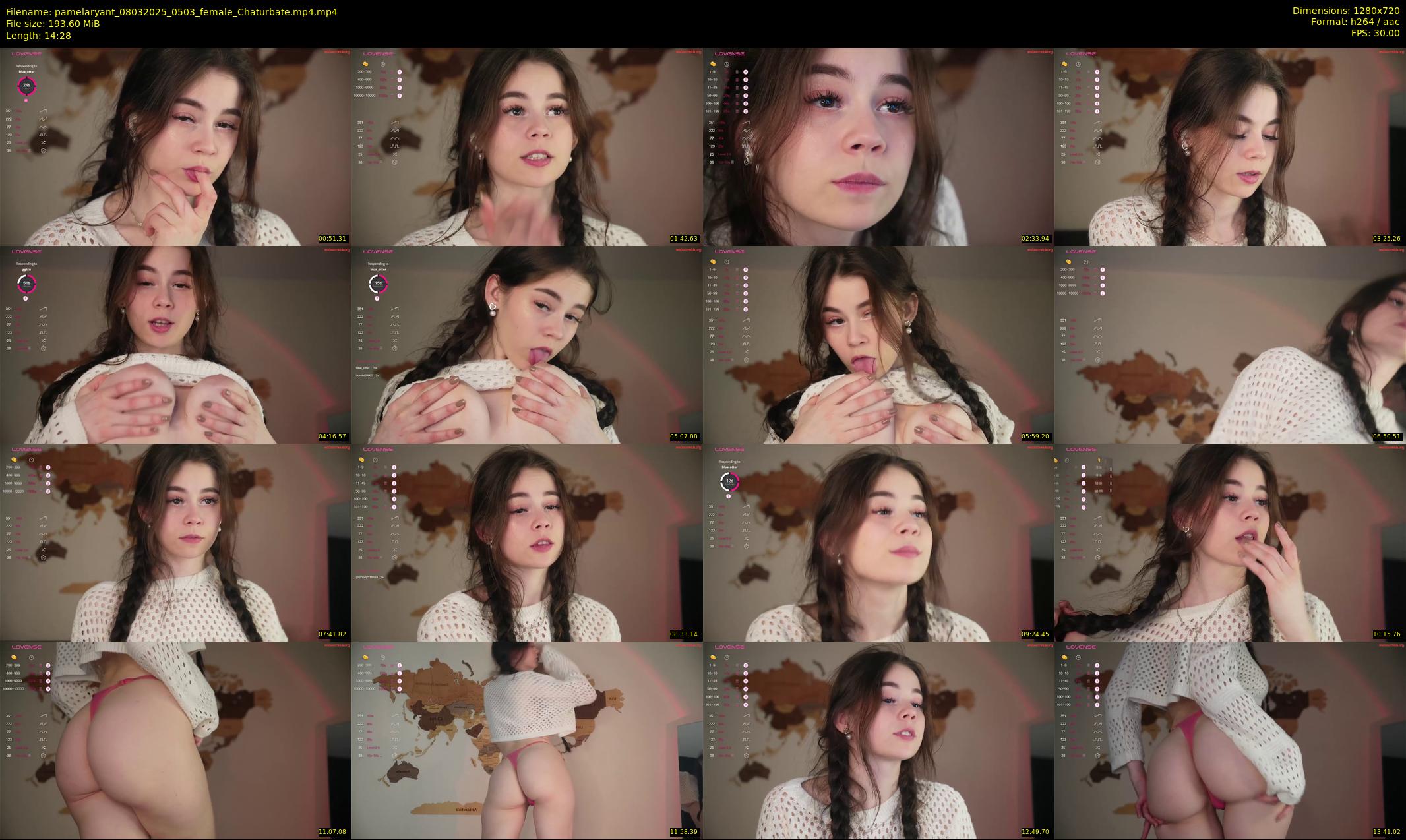 pamelaryant — 15 minute Chaturbate female cam show recording, 720p, Mar 8, 2025