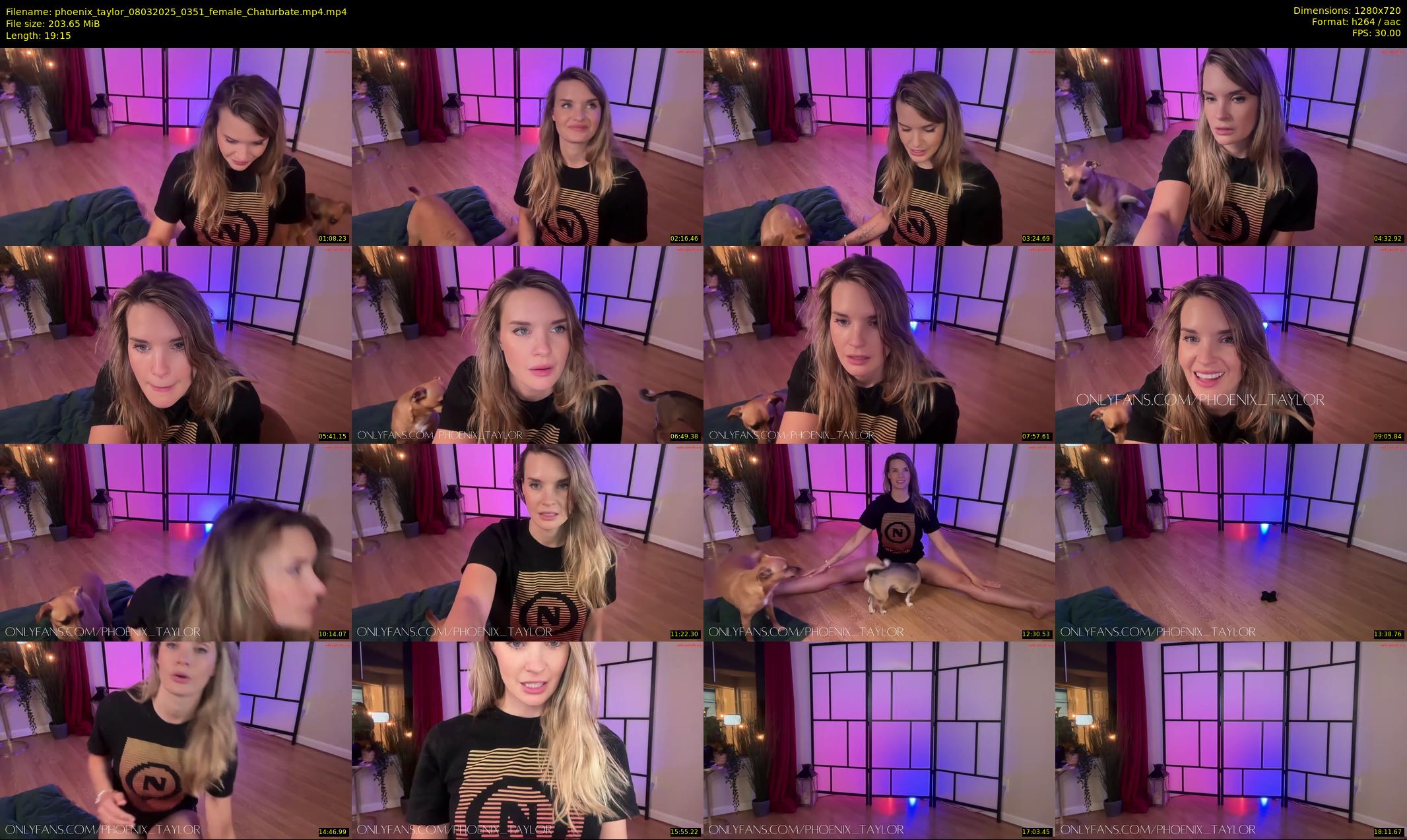 phoenix_taylor — 20 minute Chaturbate female cam show recording, 720p, Mar 8, 2025