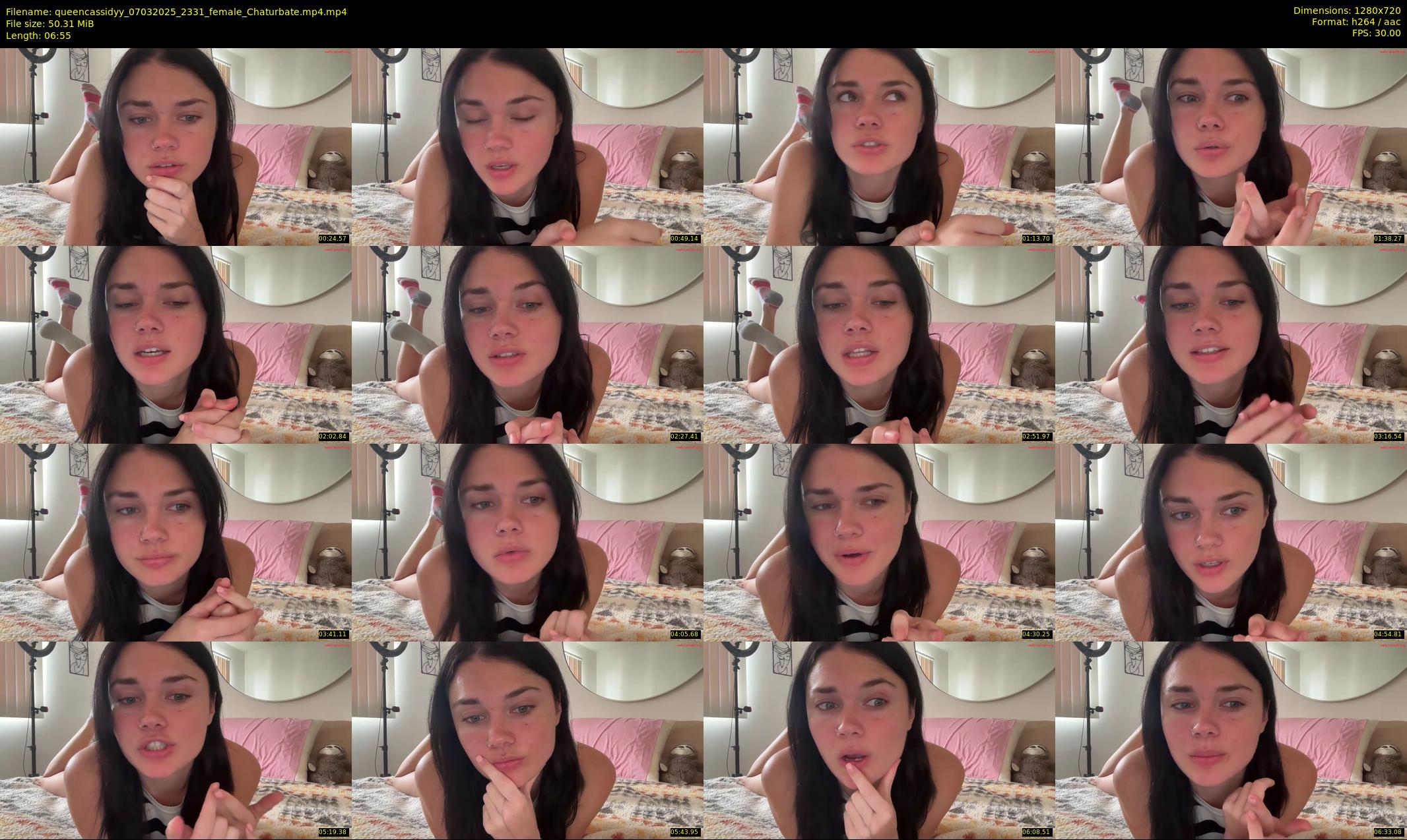 queencassidyy — 7 minute Chaturbate female cam show recording, 720p, Mar 7, 2025