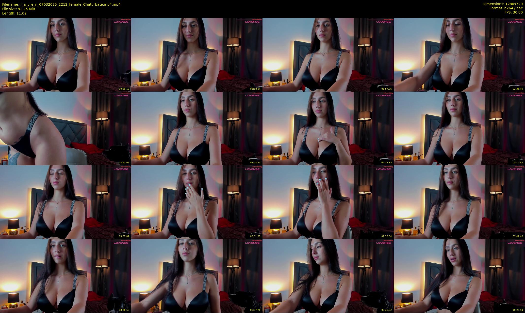 r_a_v_e_n — 12 minute Chaturbate female cam show recording, 720p, Mar 7, 2025