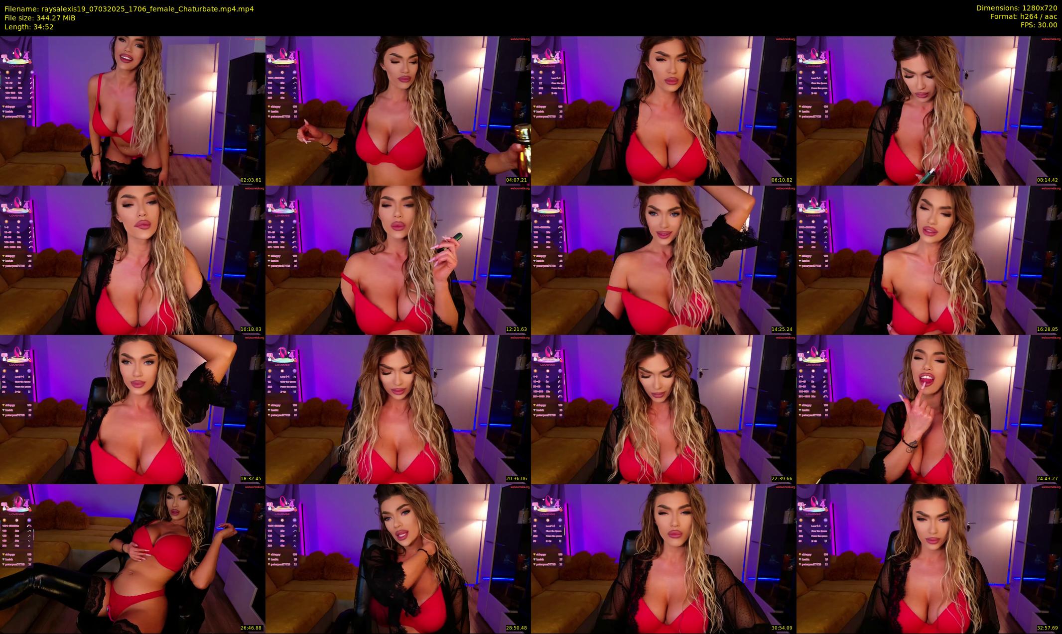 raysalexis19 — 35 minute Chaturbate female cam show recording, 720p, Mar 7, 2025