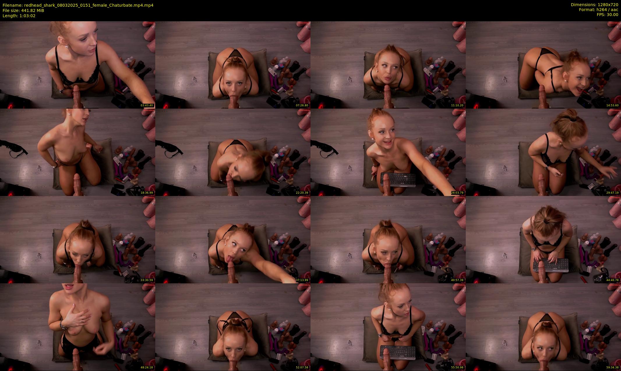 redhead_shark — 64 minute Chaturbate female cam show recording, 720p, Mar 8, 2025