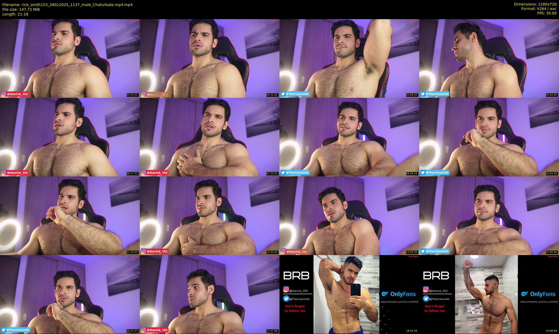 rick_smith153 — 22 minute Chaturbate male cam show recording, 720p, Jan 28, 2025