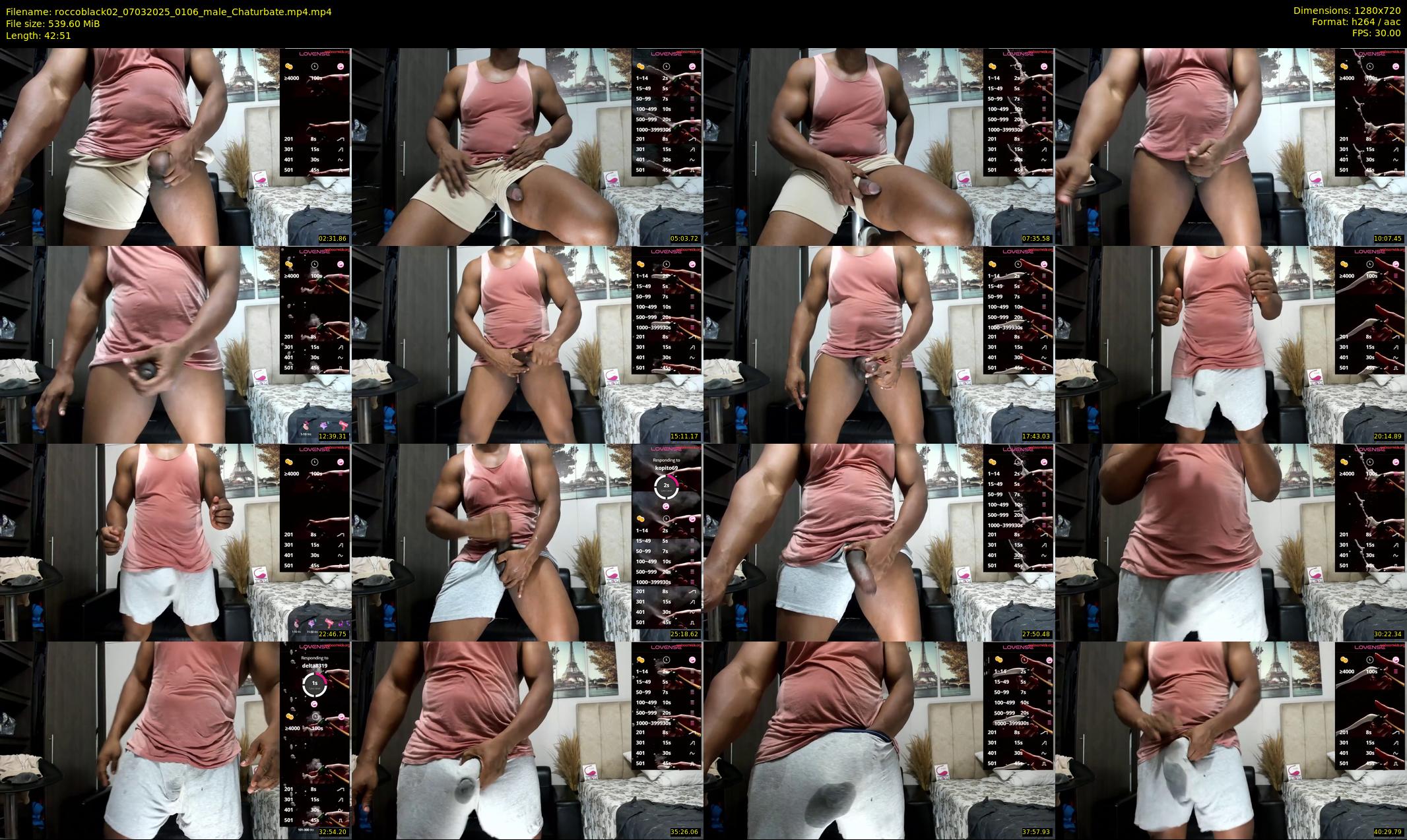 roccoblack02 — 43 minute Chaturbate male cam show recording, 720p, Mar 7, 2025