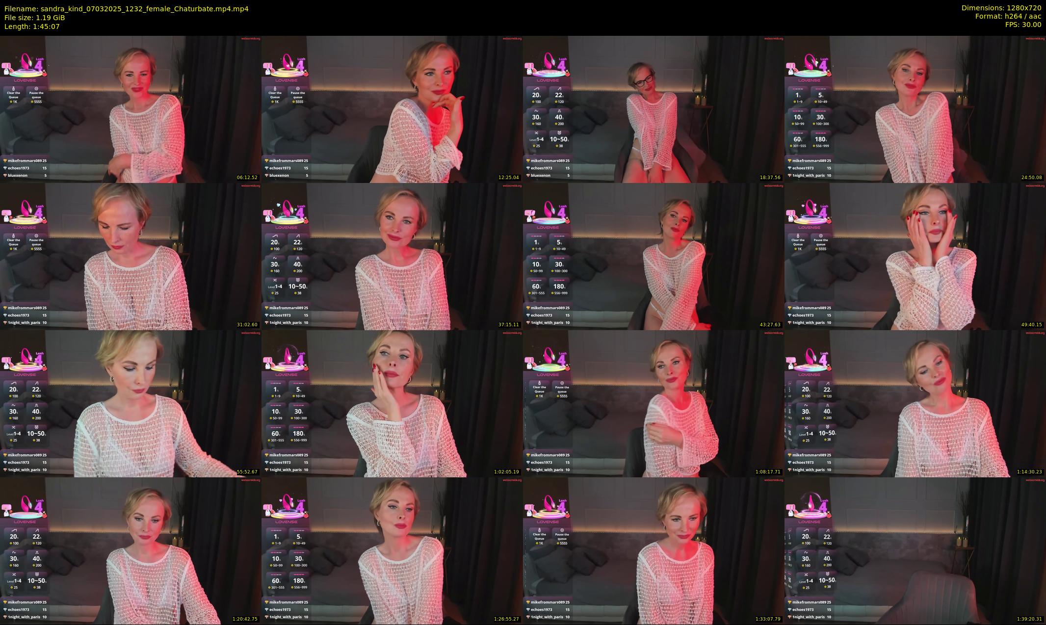 sandra_kind — 106 minute Chaturbate female cam show recording, 720p, Mar 7, 2025
