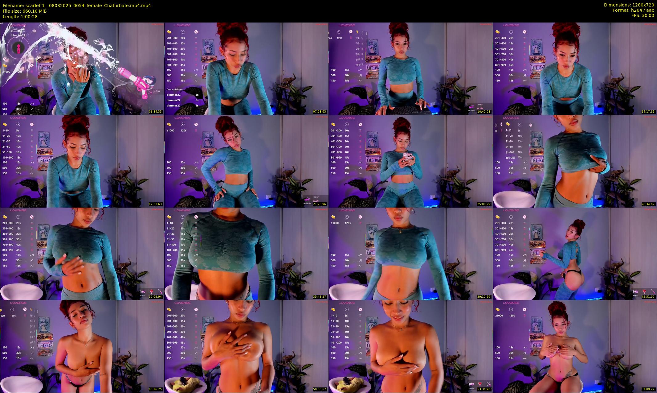 scarlett1_ — 61 minute Chaturbate female cam show recording, 720p, Mar 8, 2025