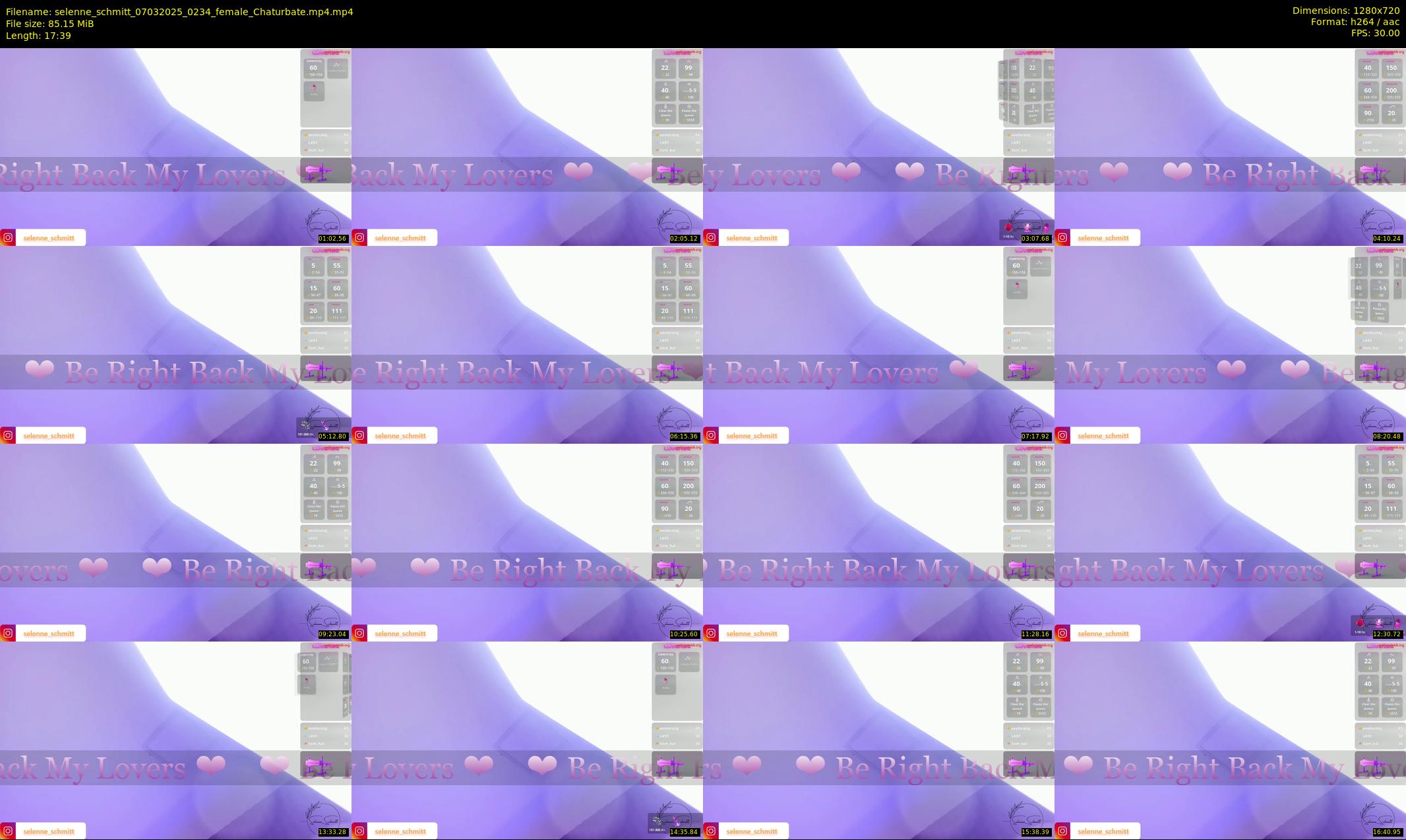 selenne_schmitt — 18 minute Chaturbate female cam show recording, 720p, Mar 7, 2025
