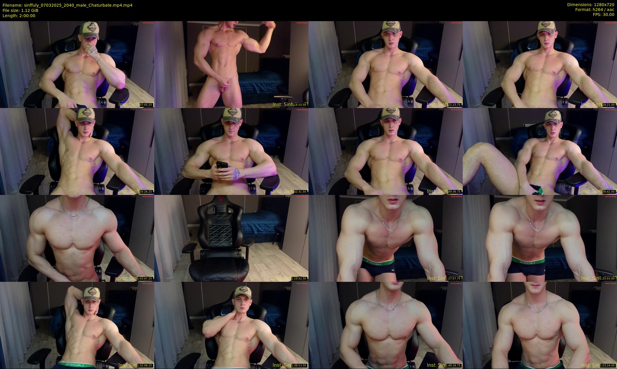 sinffuly — 120 minute Chaturbate male cam show recording, 720p, Mar 7, 2025