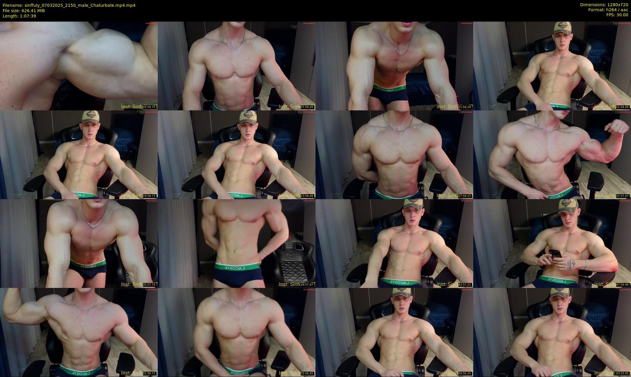 sinffuly — 68 minute Chaturbate male cam show recording, 720p, Mar 7, 2025