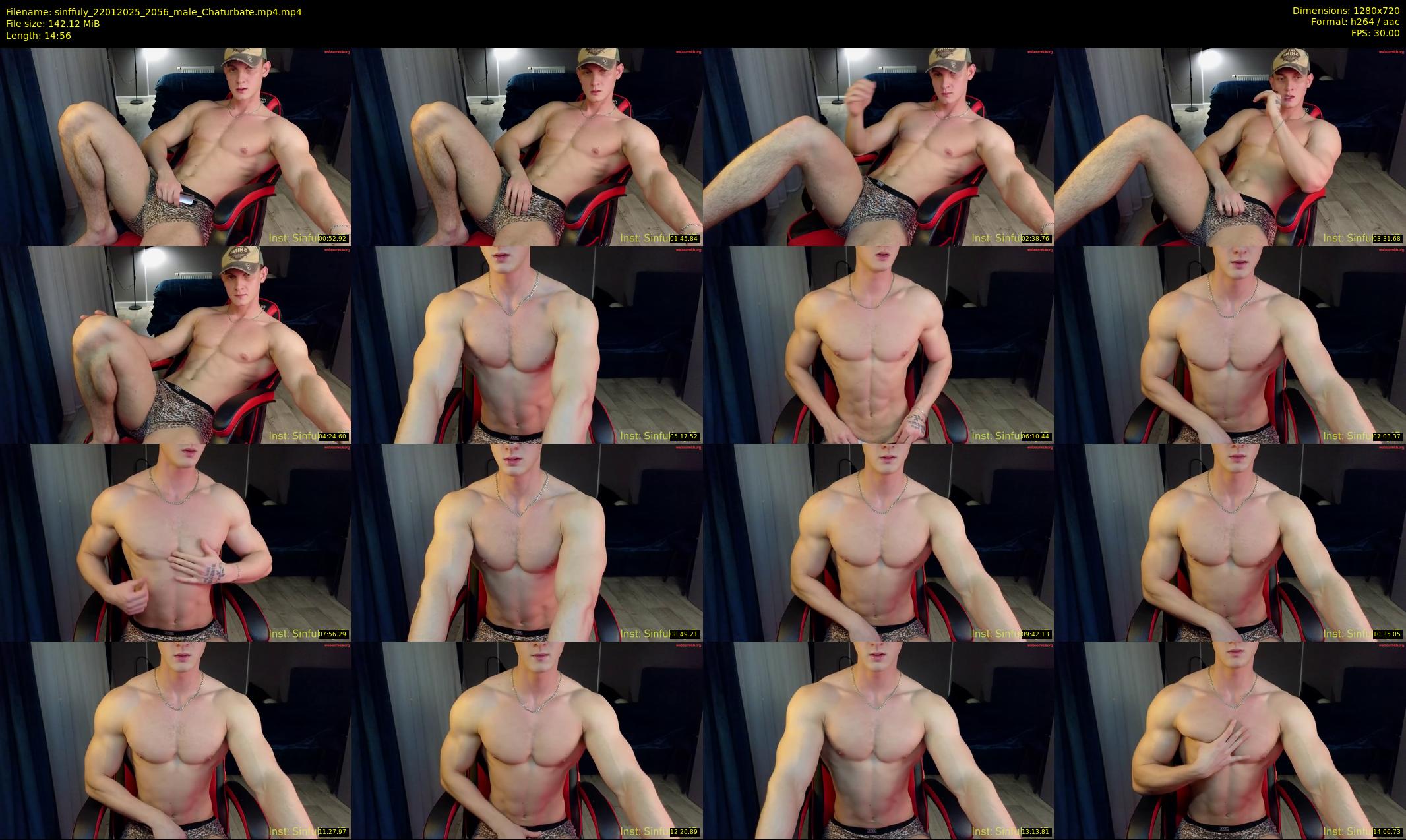 sinffuly — 15 minute Chaturbate male cam show recording, 720p, Jan 22, 2025