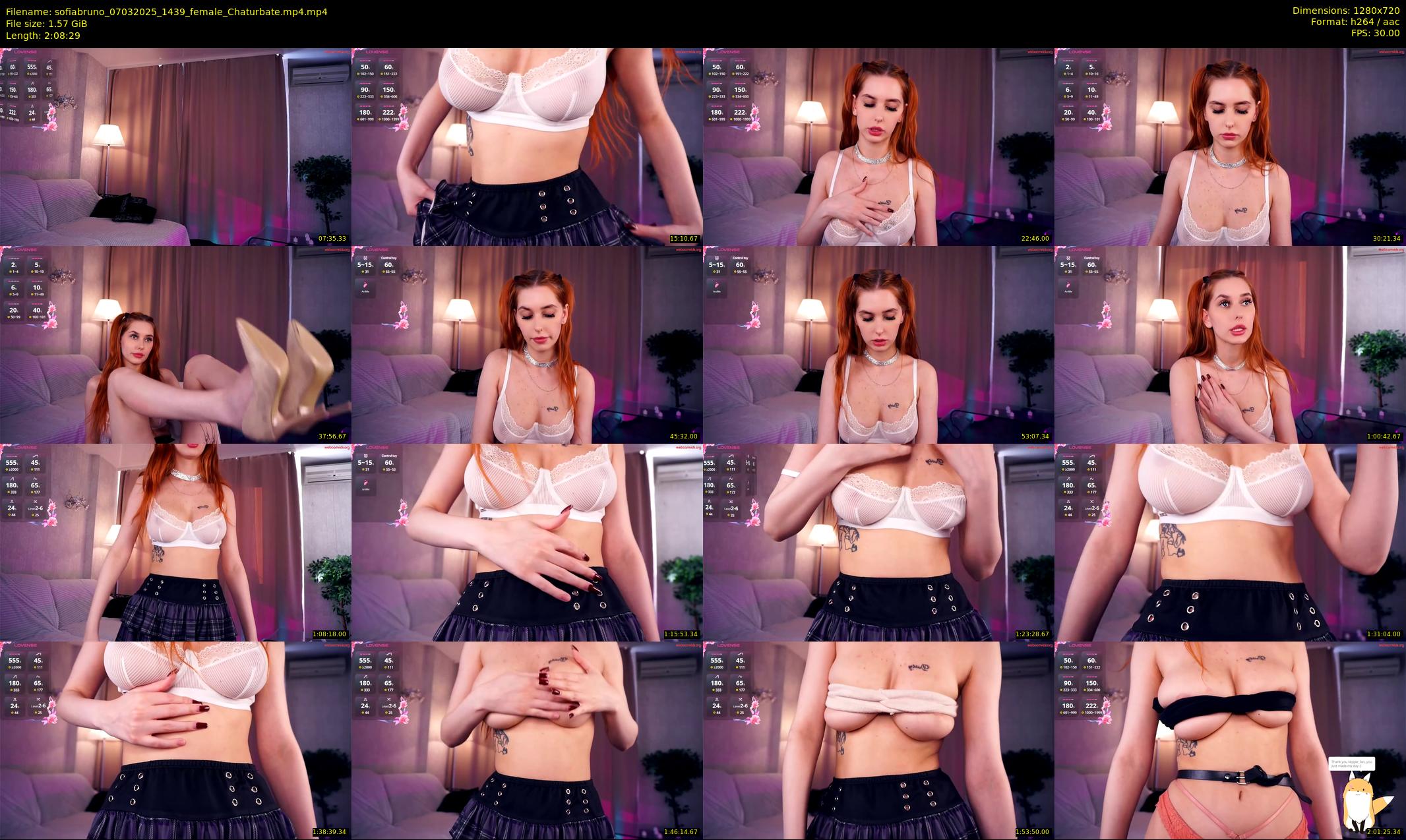 sofiabruno — 129 minute Chaturbate female cam show recording, 720p, Mar 7, 2025