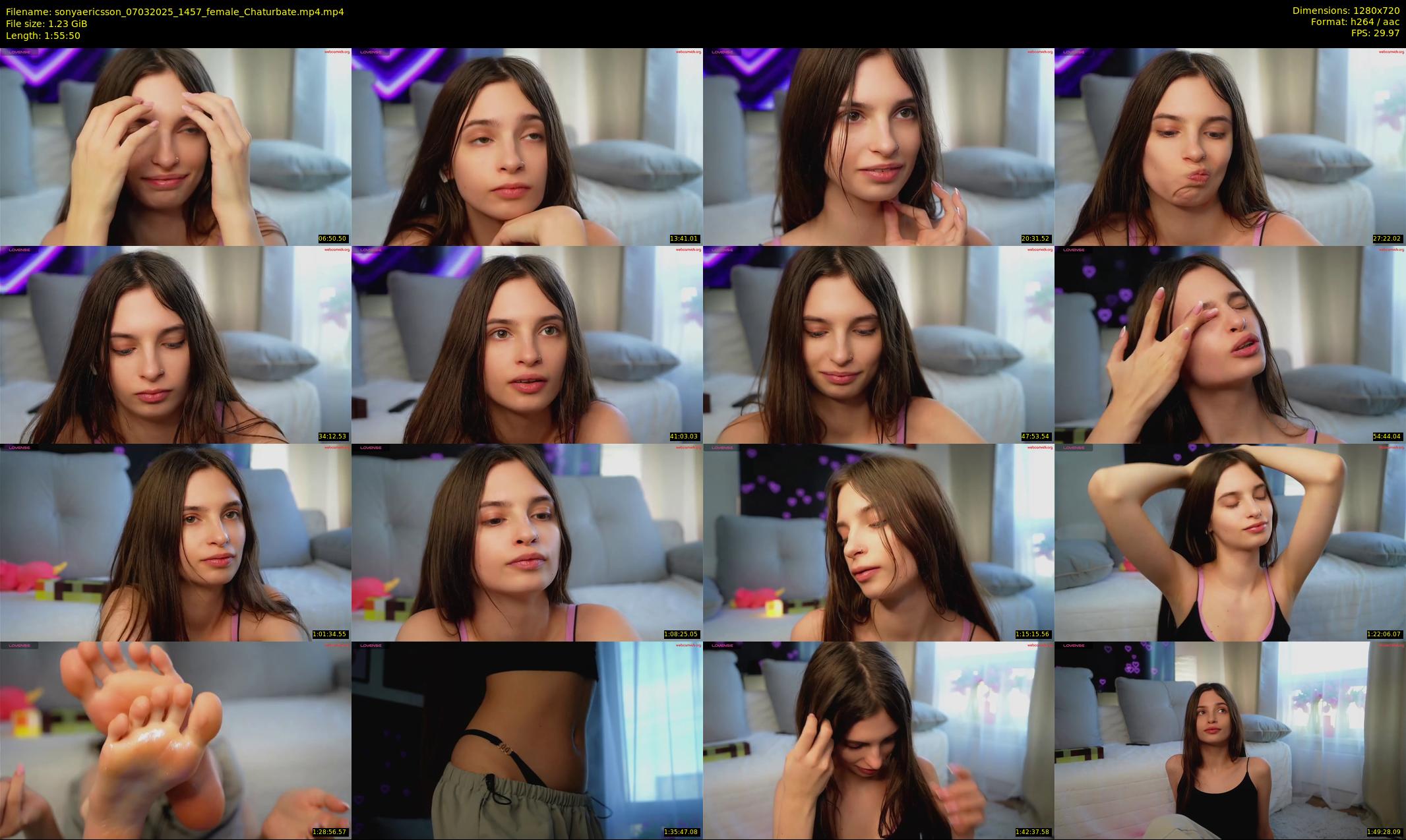 sonyaericsson — 116 minute Chaturbate female cam show recording, 720p, Mar 7, 2025