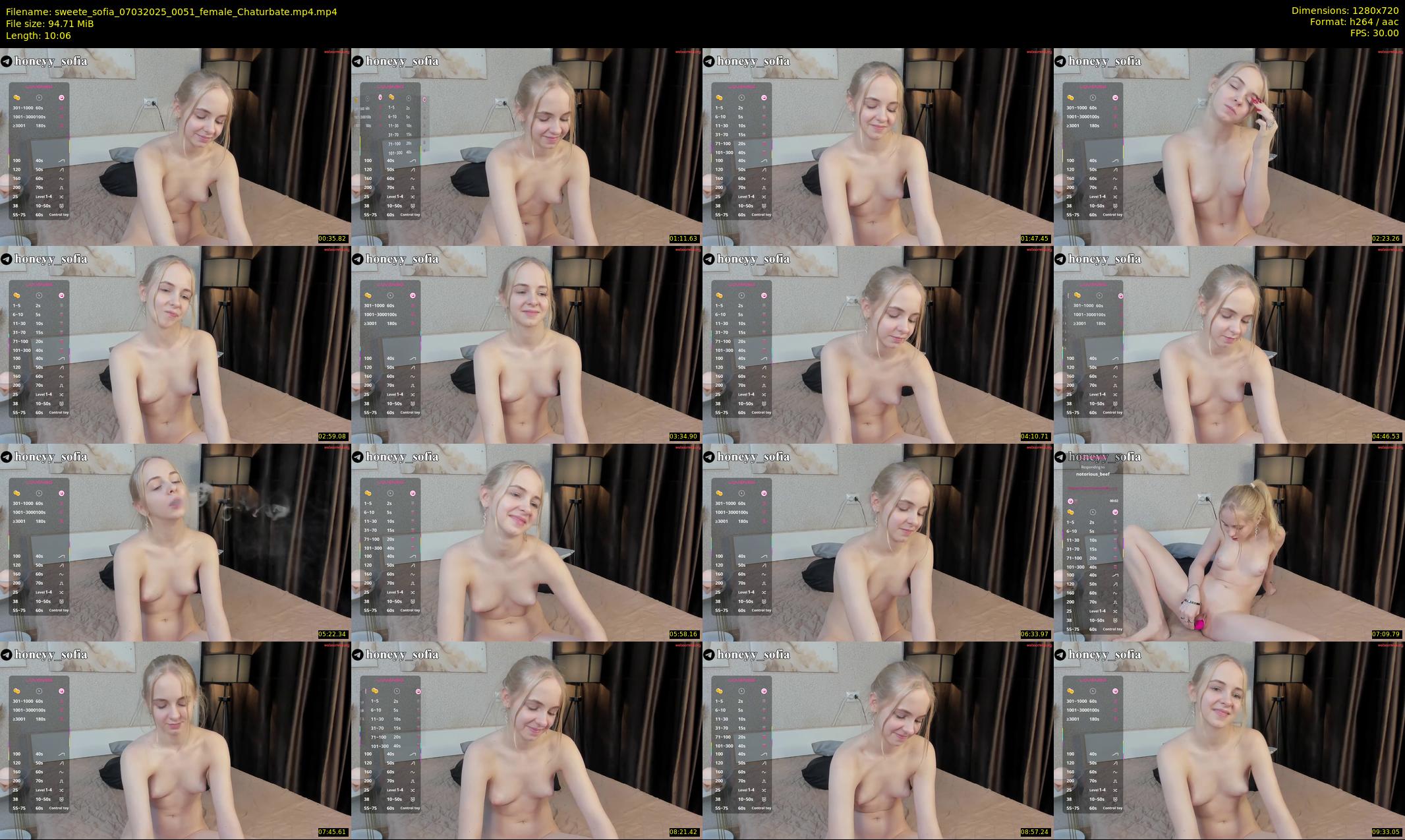 sweete_sofia — 11 minute Chaturbate female cam show recording, 720p, Mar 7, 2025