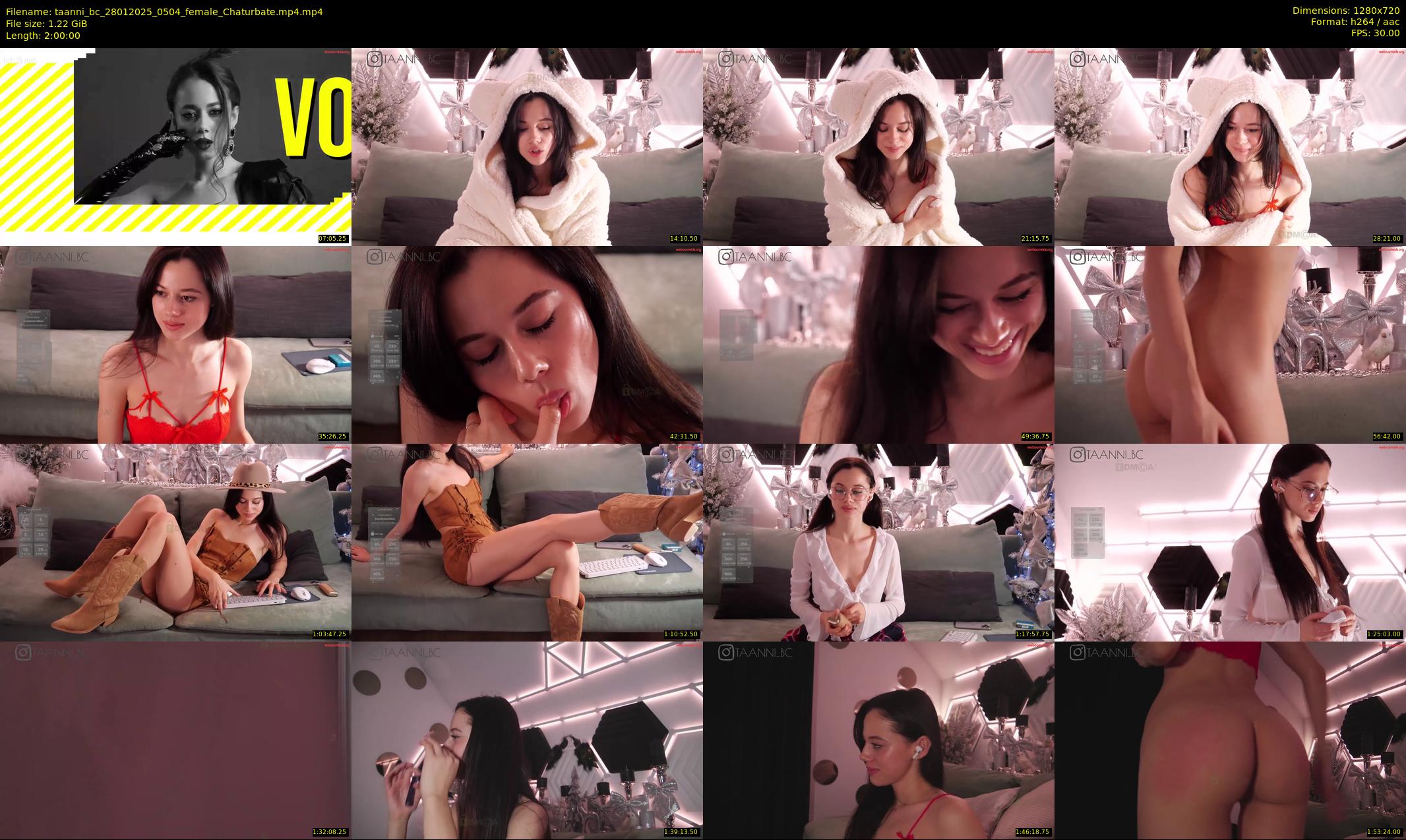 taanni_bc — 120 minute Chaturbate female cam show recording, 720p, Jan 28, 2025